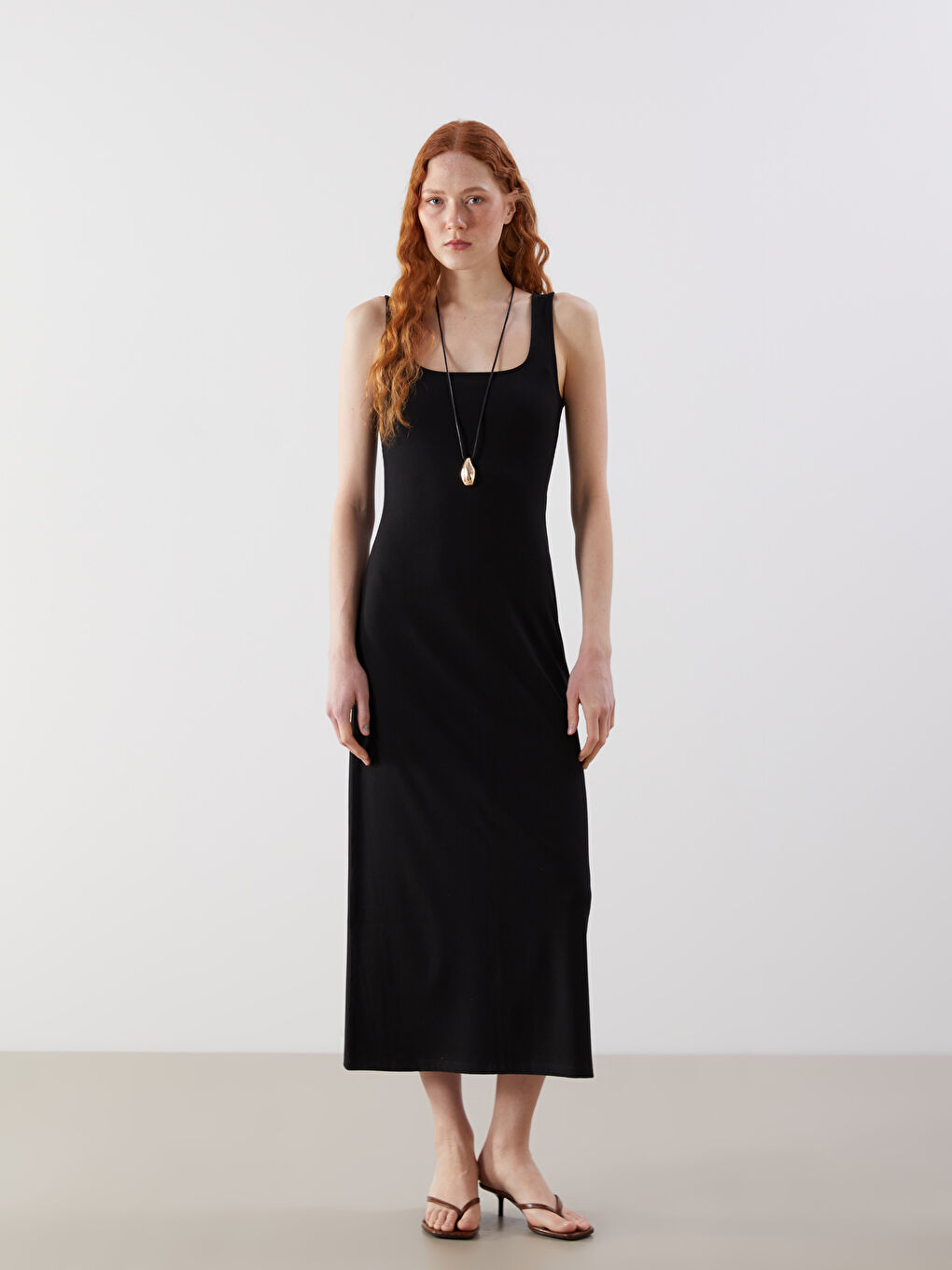 LCW Vision Woman BLACK Dress -S5KM98Z8-CVL