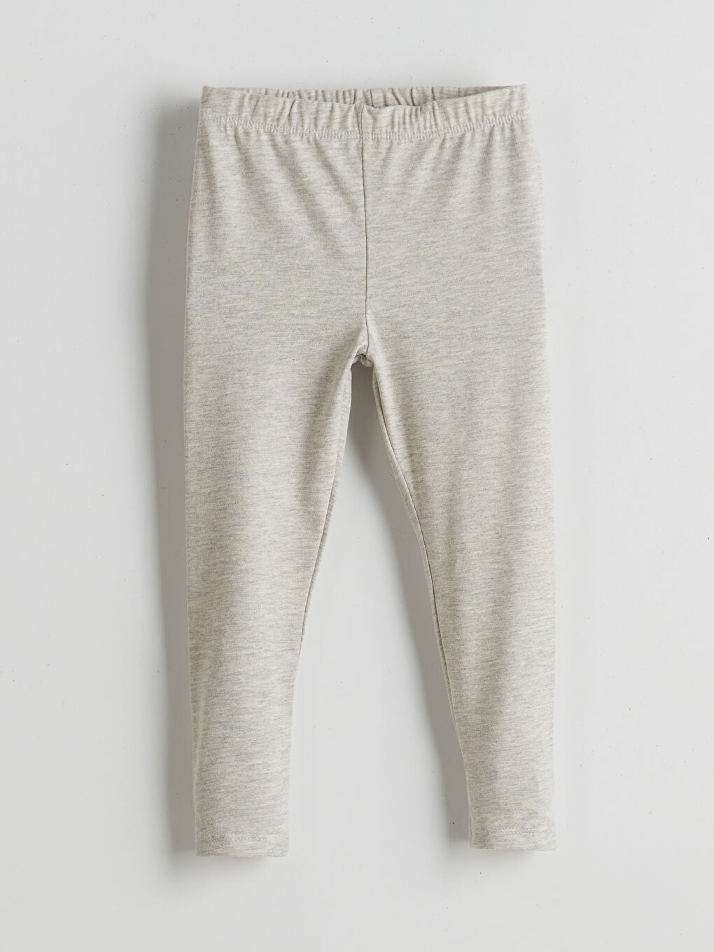 Gri Beli Lastikli Kız Çocuk Tayt