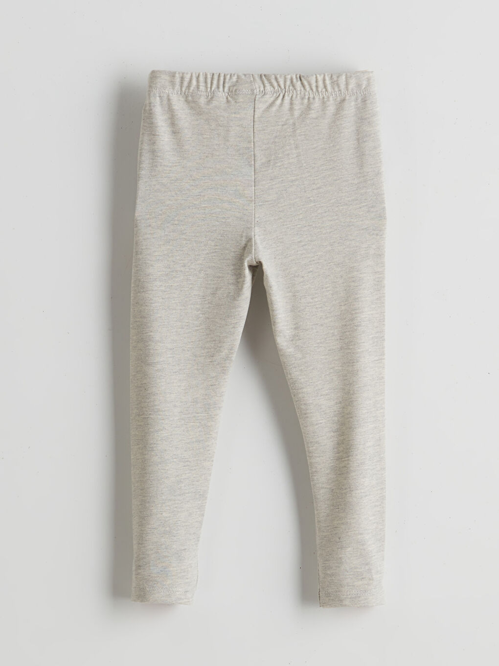 Gri Beli Lastikli Kız Çocuk Tayt-1