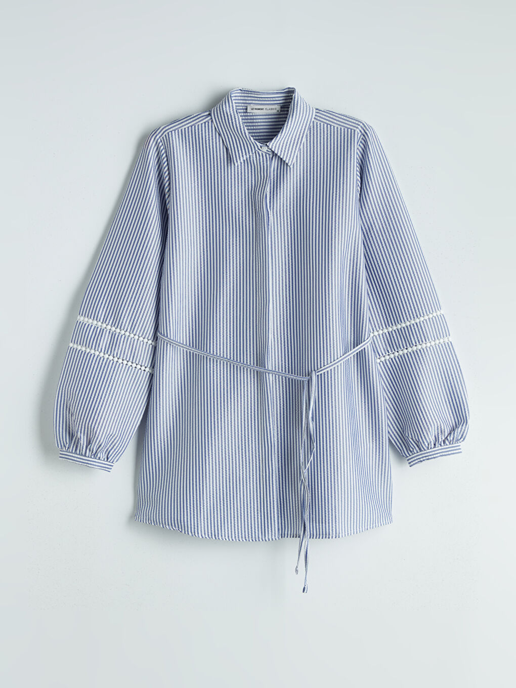 LCWAIKIKI Classic Striped Women's Shirt Tunic -S5KN31Z8-LEN