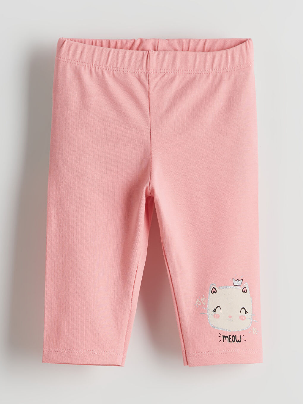 Crew Neck Printed Girls' Leggings 2 Pack -S5KN39Z1-FLX