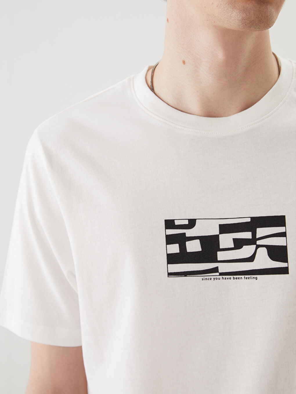 T-shirt en Jersey Imprimé à Col Rond pour Hommes-2