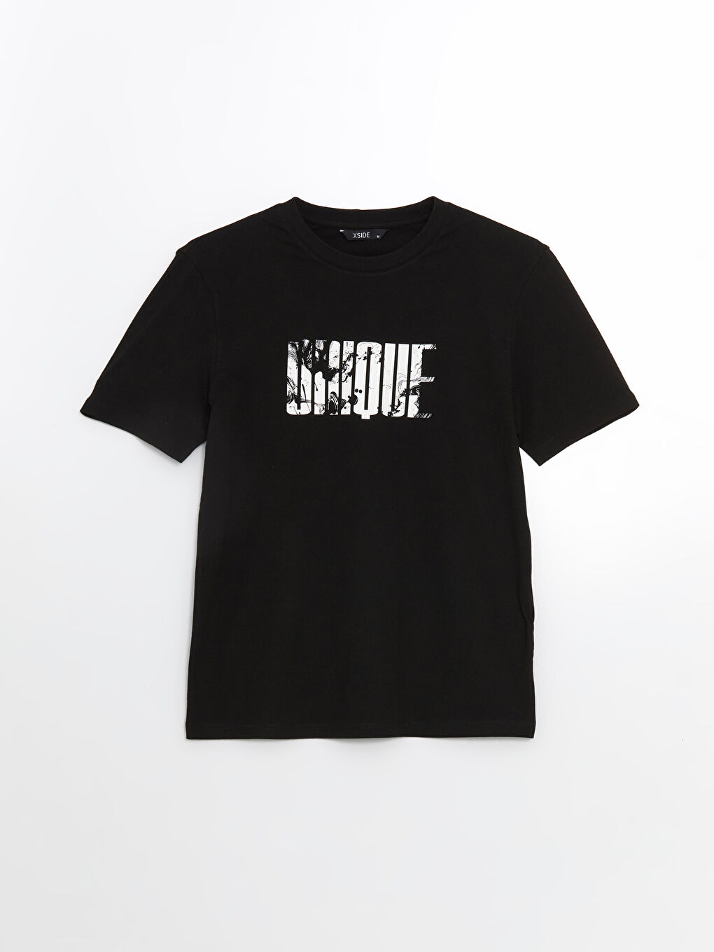 Ерлерге арналған трикотаж принтті футболка-4