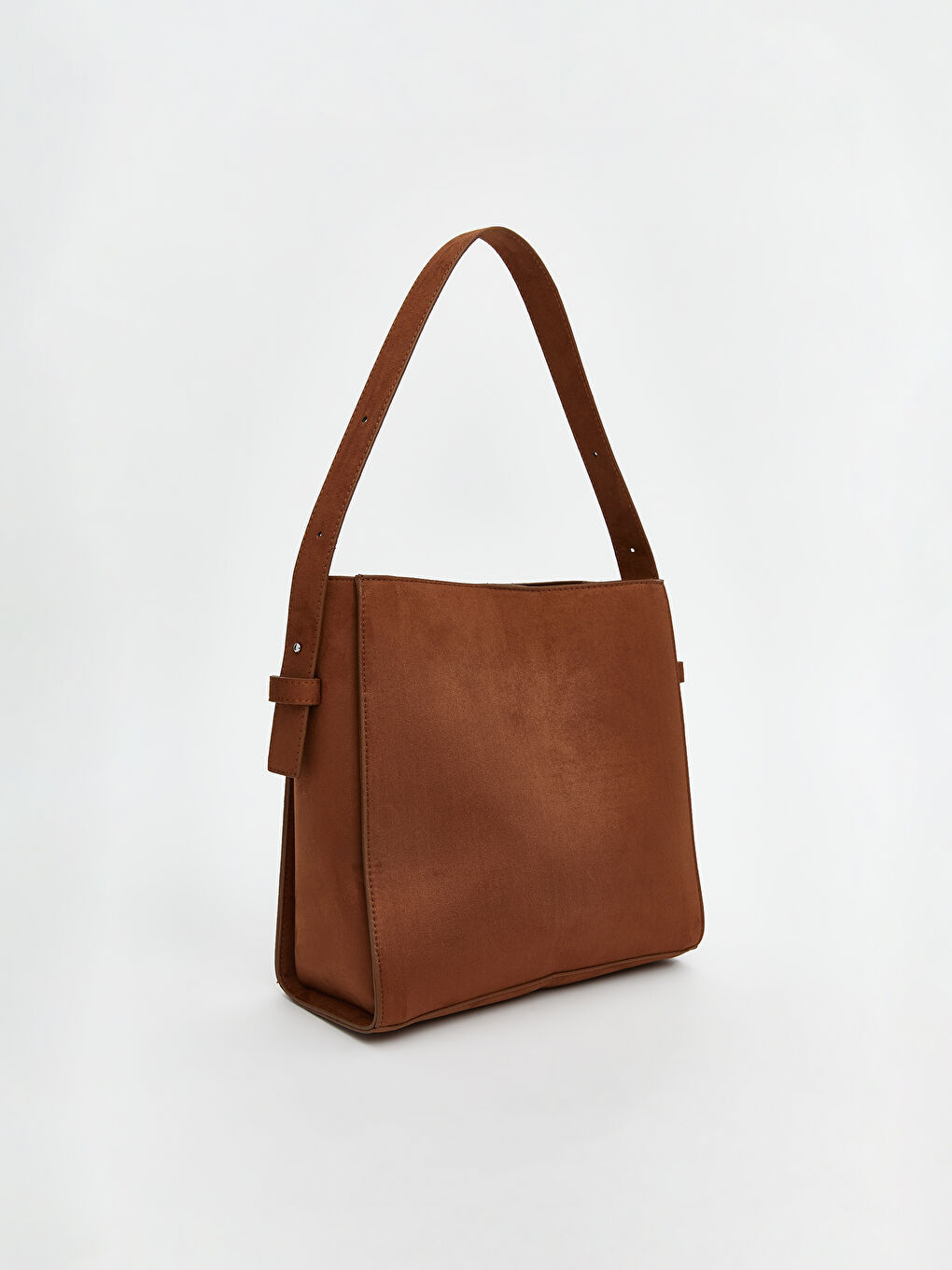 LCW ACCESSORIES Kahverengi Süet Görünümlü Kadın Kol Çantası - 3