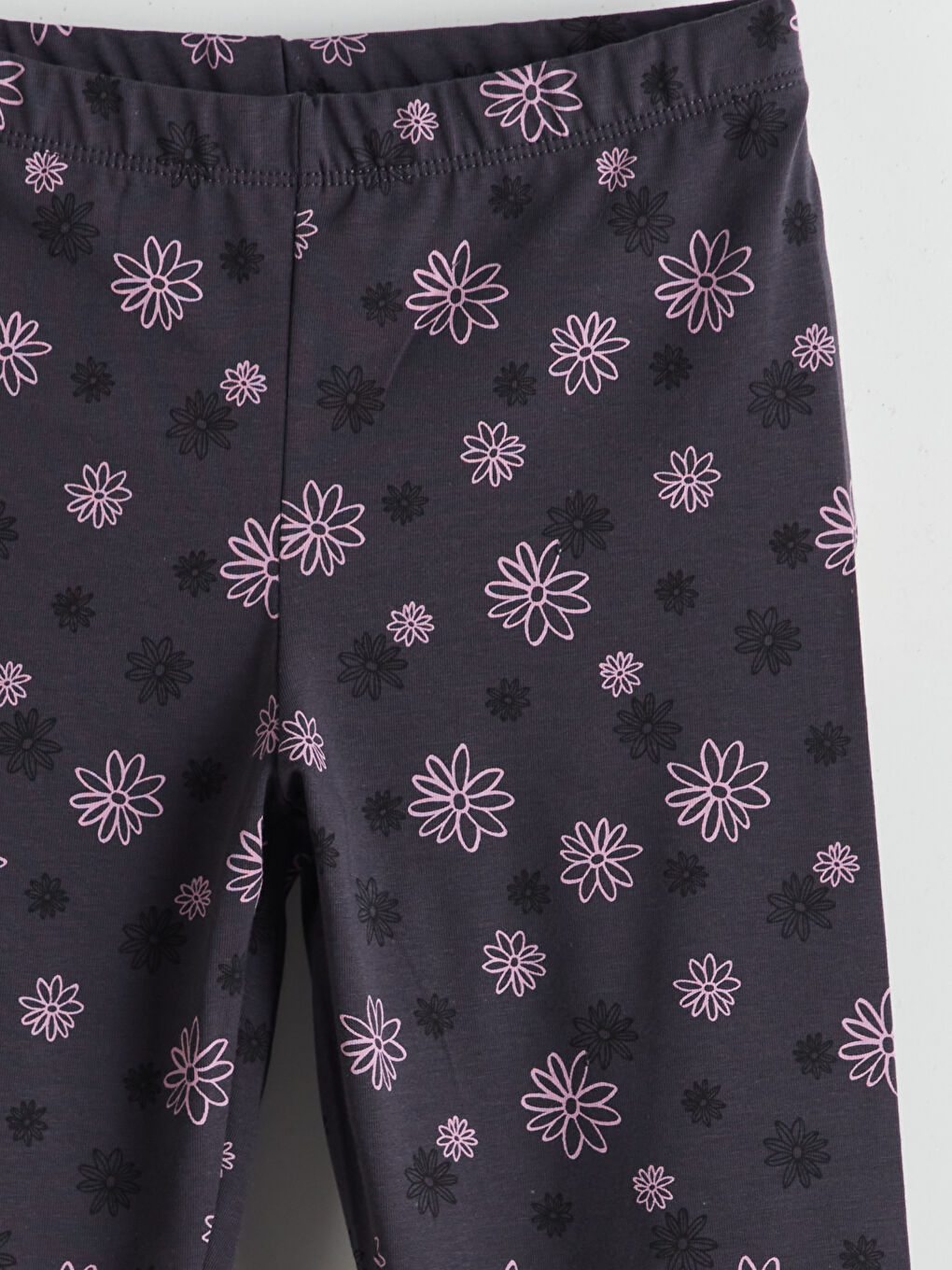 Floral Girls' Tights with Elastic Waistband -S5KN64Z4-LQ9