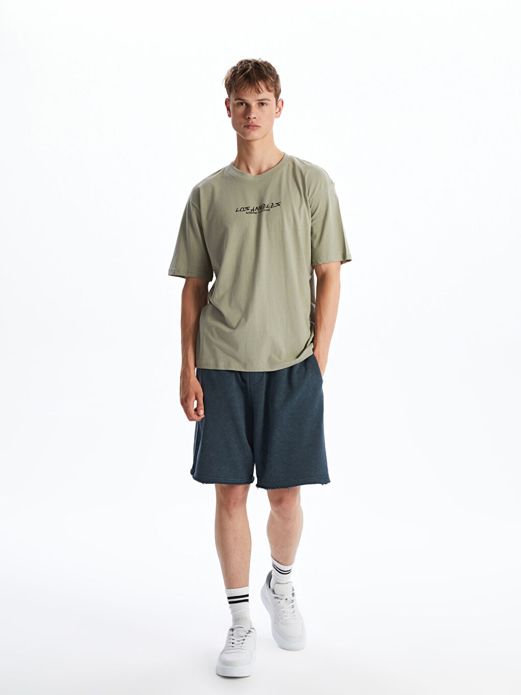 Crew Neck Printed Jersey Men's T-Shirt-1