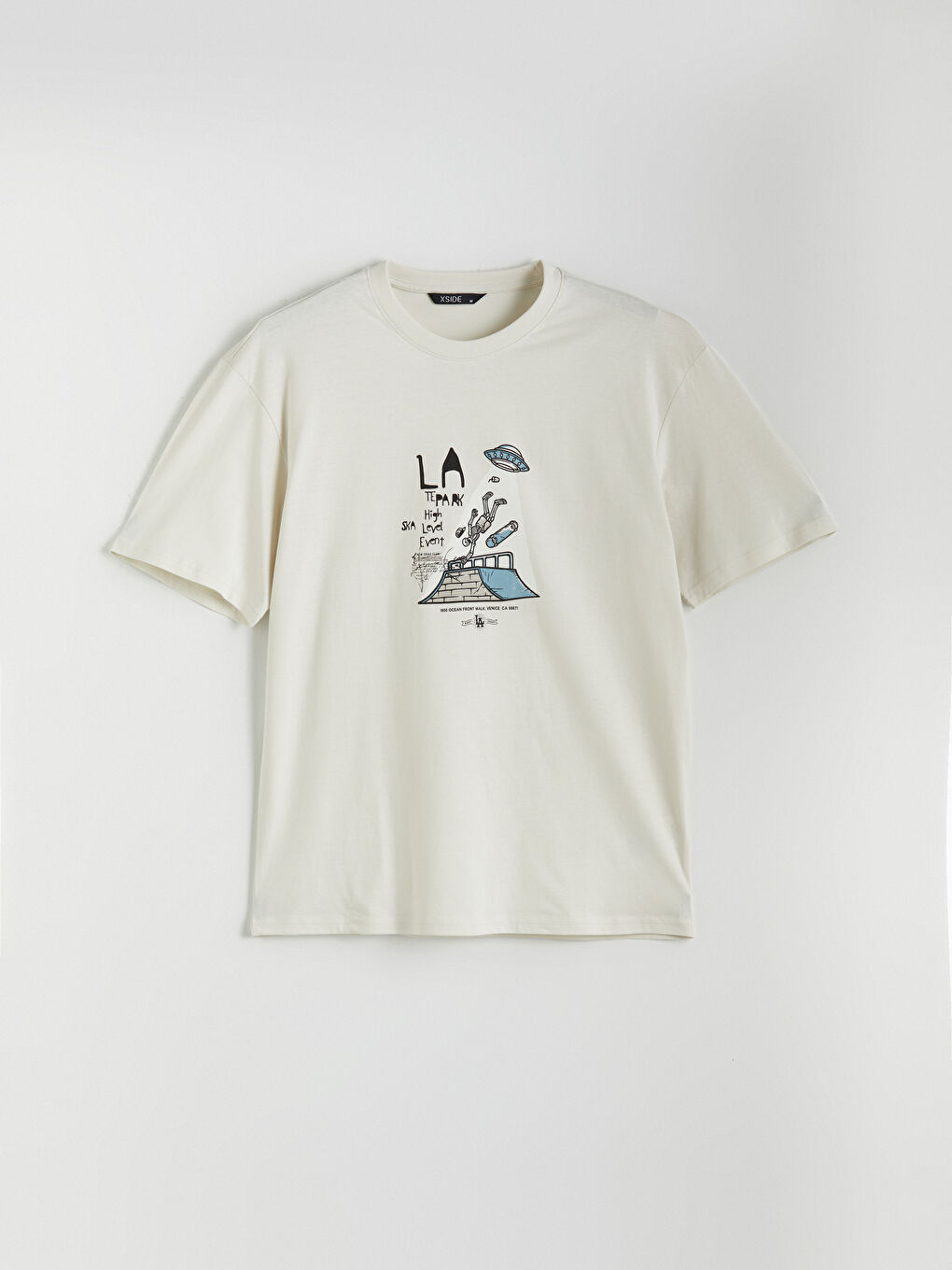 Ерлерге арналған трикотаж принтті футболка-4