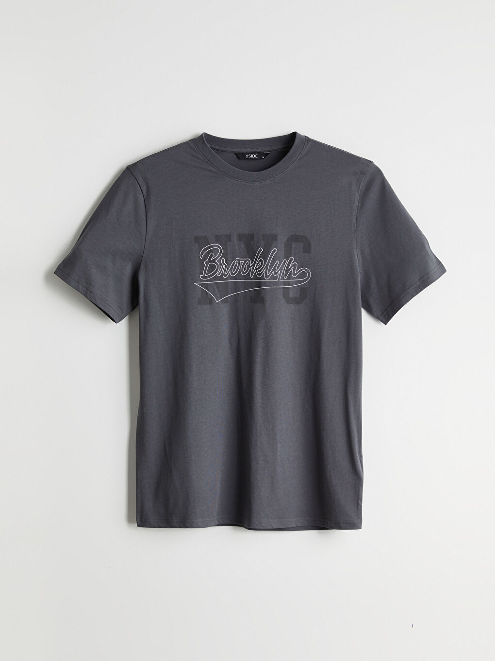 T-shirt pour Hommes en Jersey Imprimé Brooklyn Brodé à Col Rond-4
