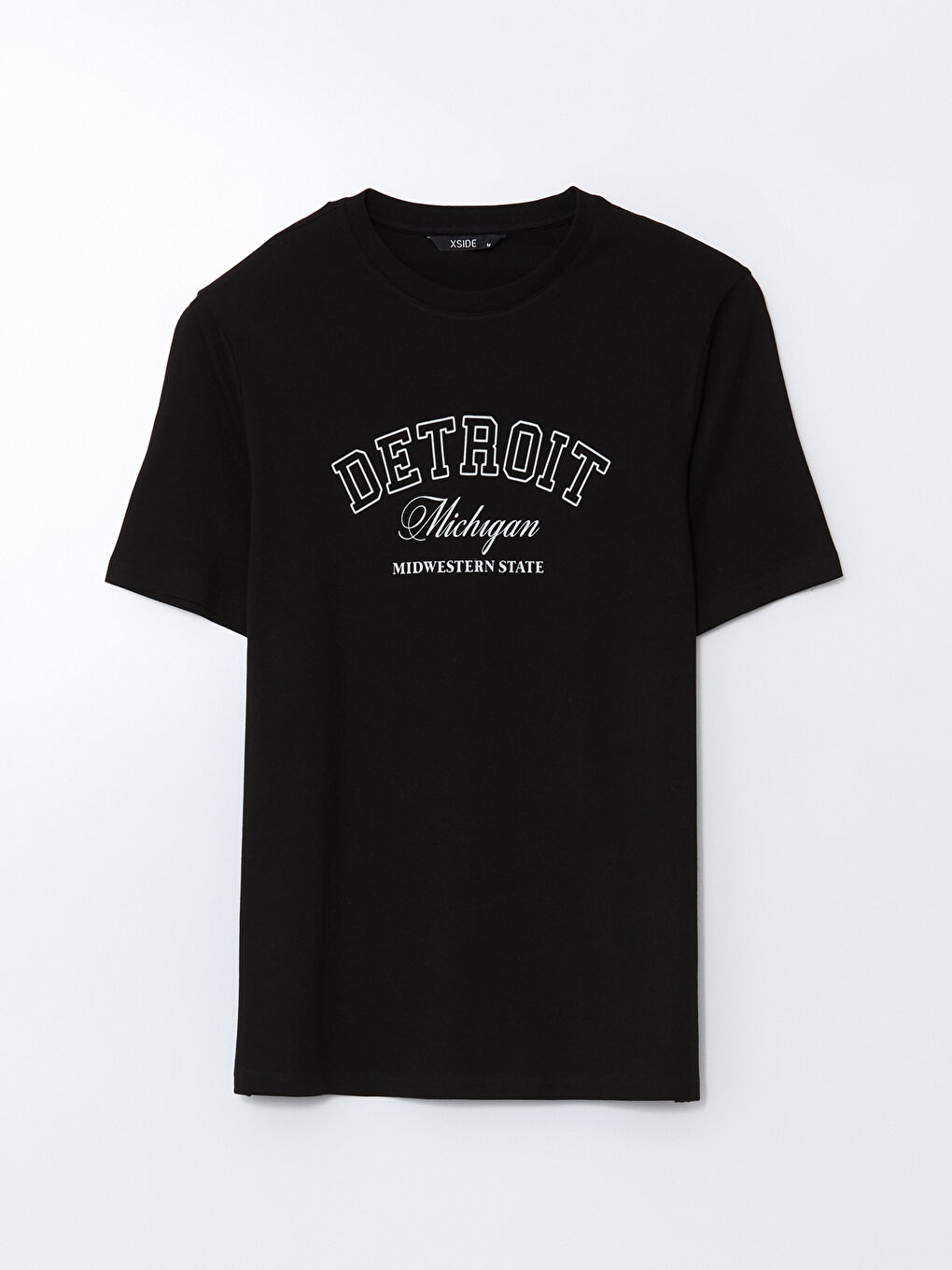 T-shirt en Jersey Imprimé Detroit à Col Rond pour Hommes-5