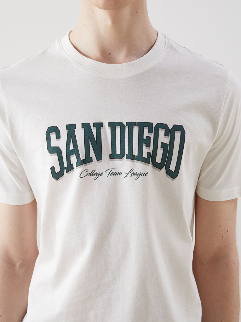 T-shirt en Jersey Imprimé San Diego Col Rond pour Hommes-2