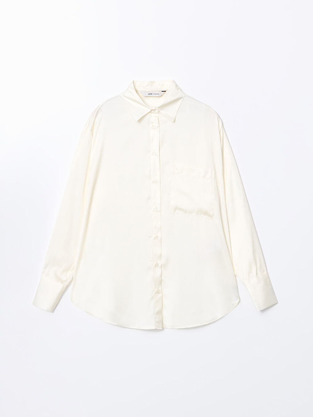 Oversize Satin Women's Shirt -S5KN97Z8-FEQ