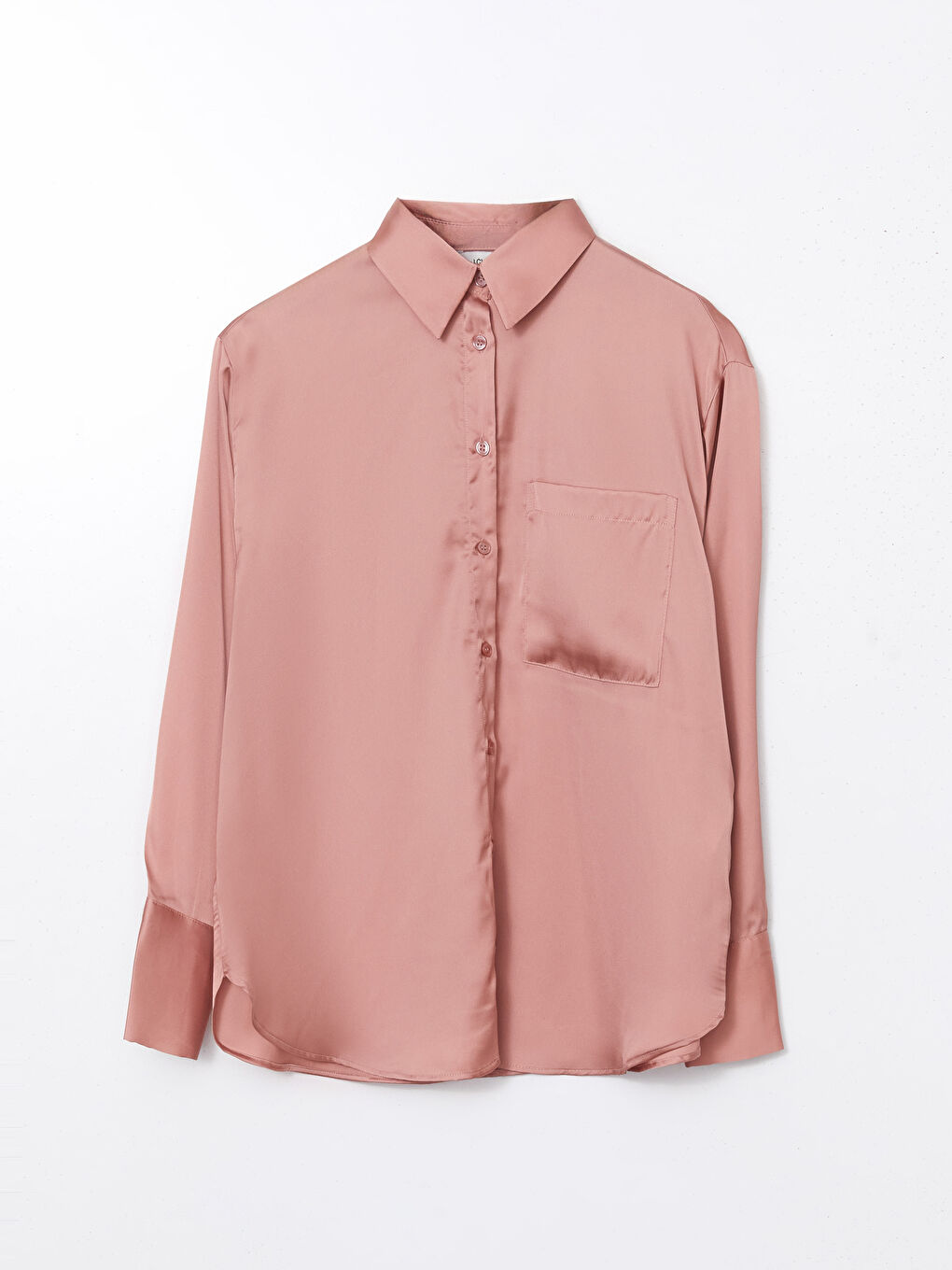 Oversize Satin Women's Shirt -S5KN97Z8-GUK