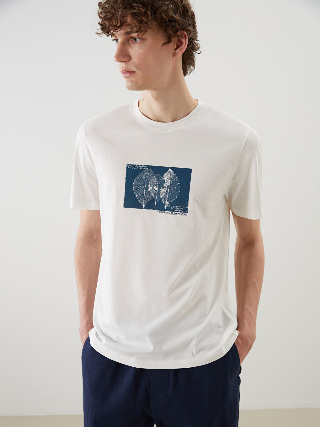 Crew Neck Printed Jersey Men's T-Shirt