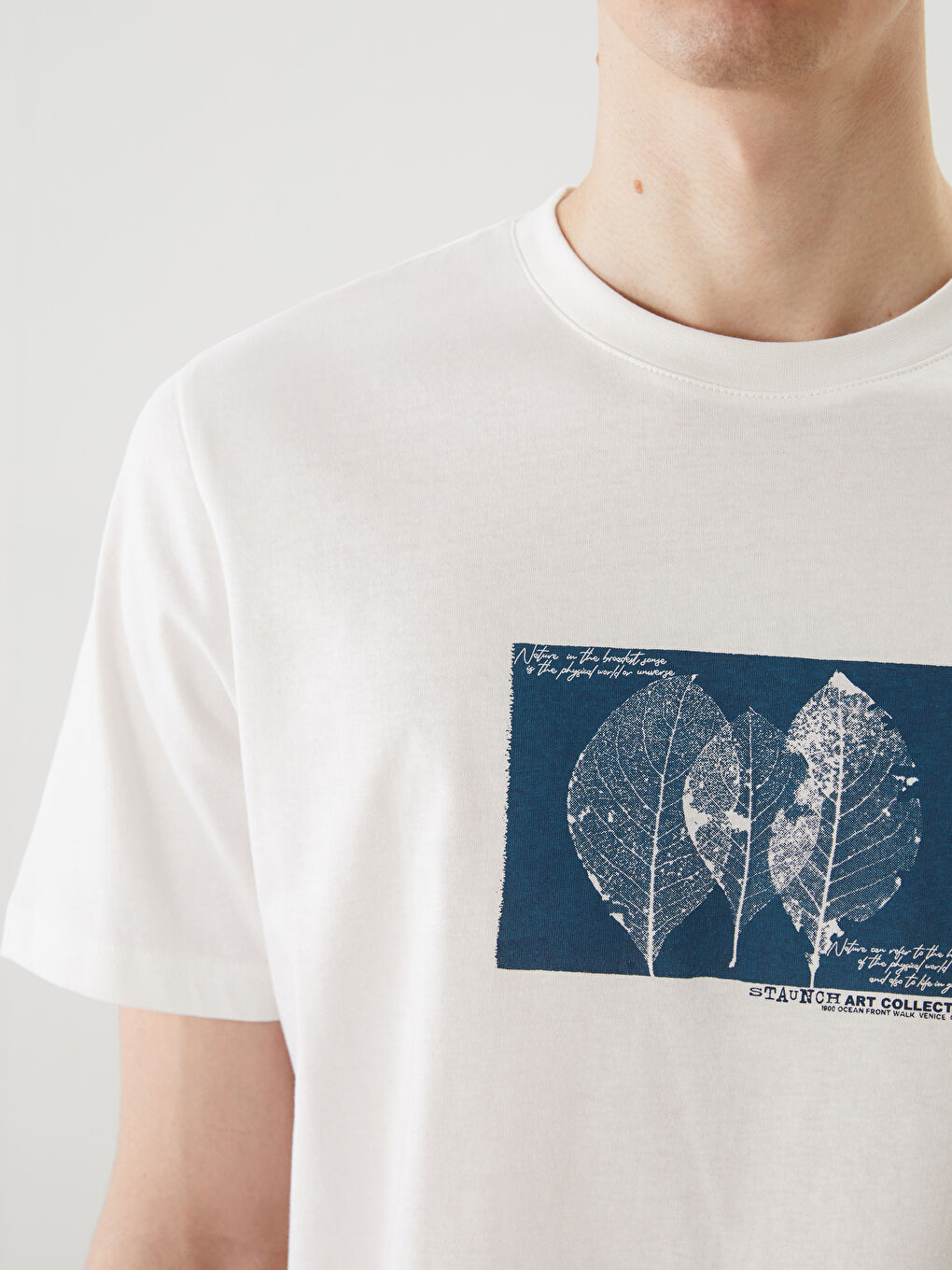 Crew Neck Printed Jersey Men's T-Shirt-2