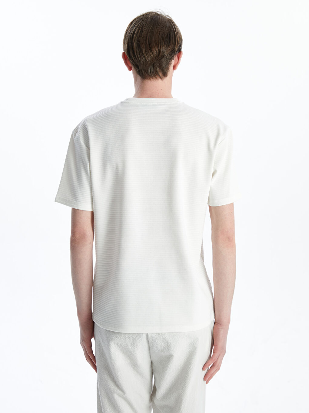 Crew Neck Short Sleeve Men's T-shirt -S5KO15Z8-R9J