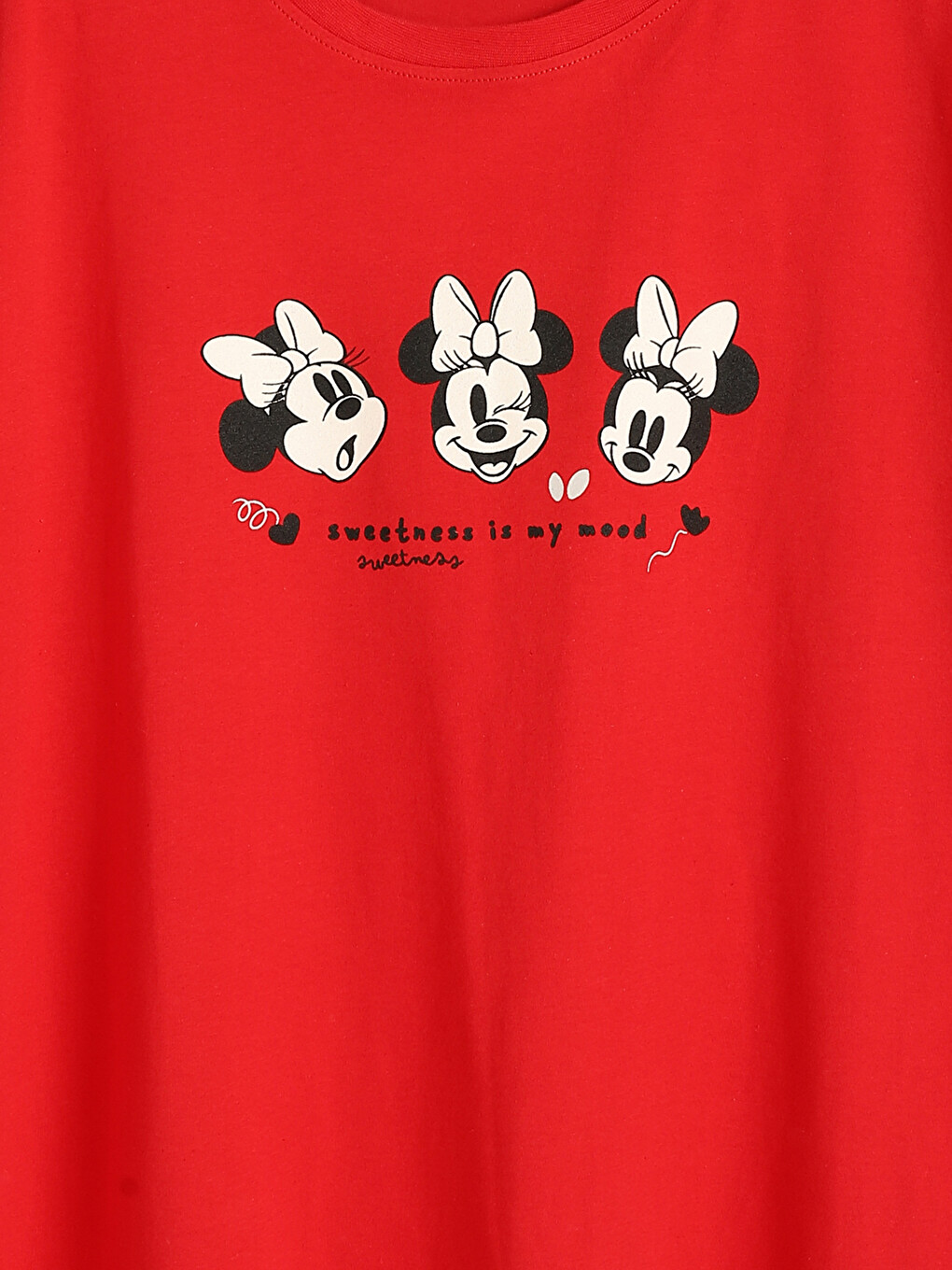 T-shirt À Col Rond Imprimé Minnie Mouse Pour Femmes-7