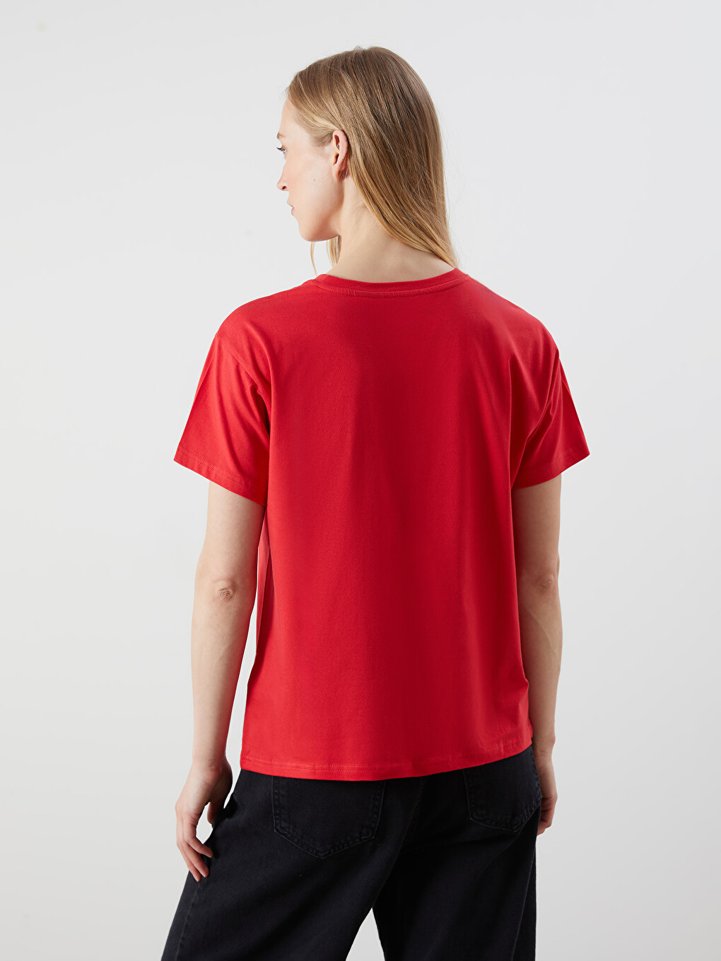 T-shirt À Col Rond Imprimé Minnie Mouse Pour Femmes-3