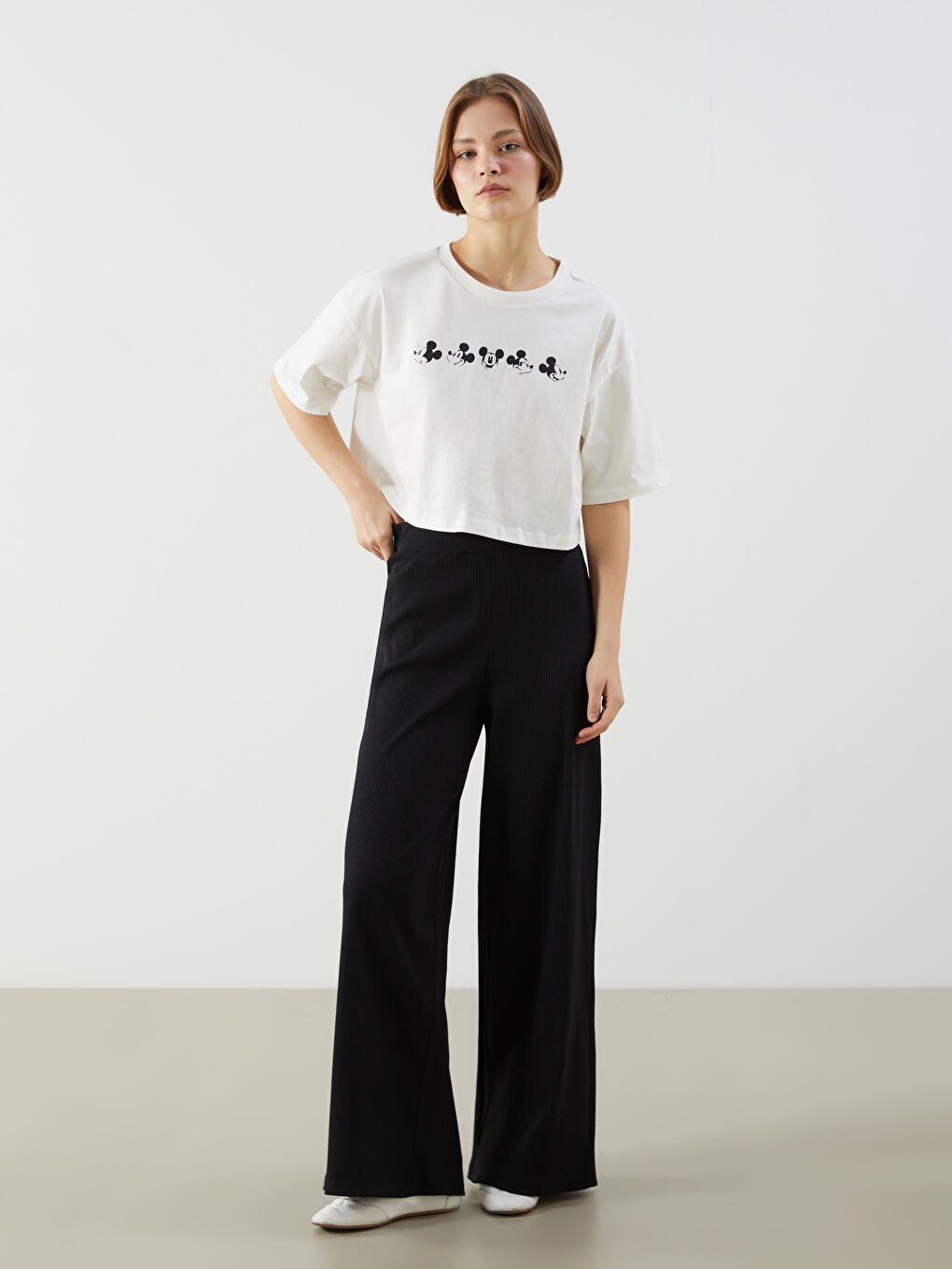 Woman ECRU T-Shirt -S5KO42Z8-FEW
