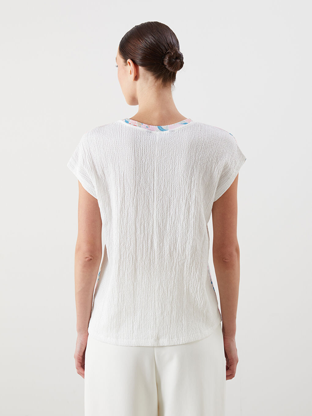 Crew Neck Printed Women's T-Shirt-3