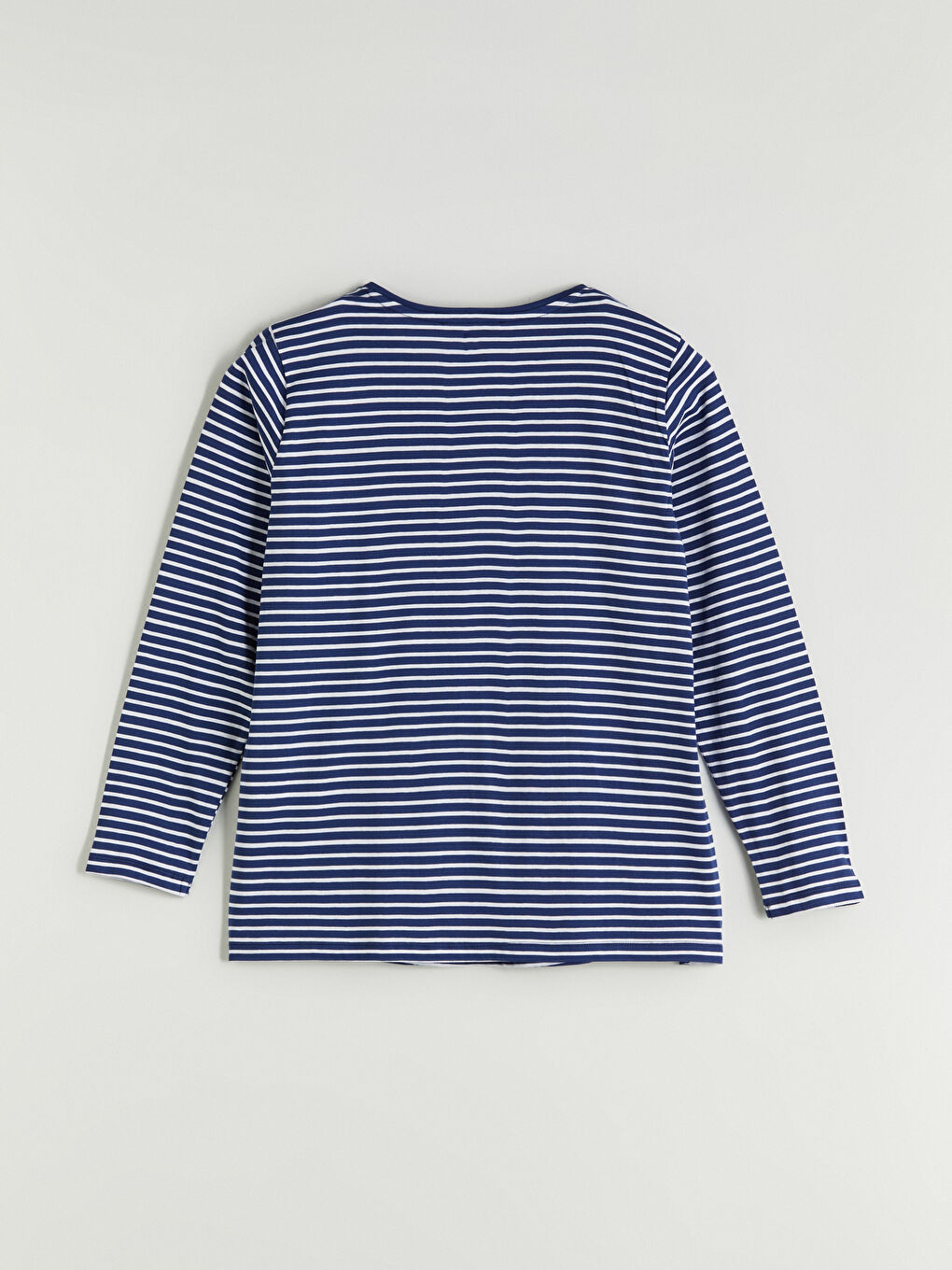 Crew Neck Striped Blouse-6
