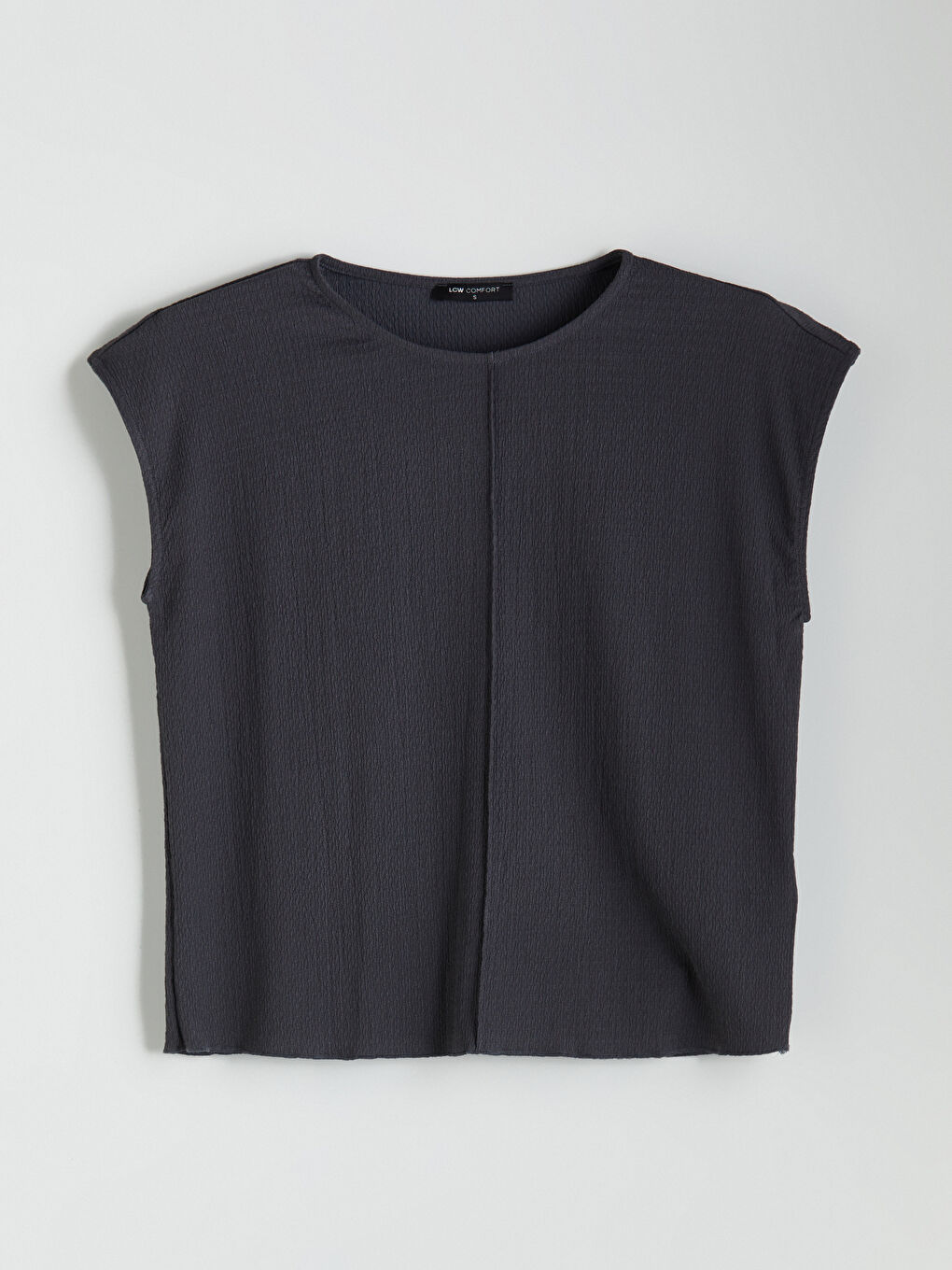 Crew Neck Textured Women'S T-Shirt -S5KP45Z8-JPT