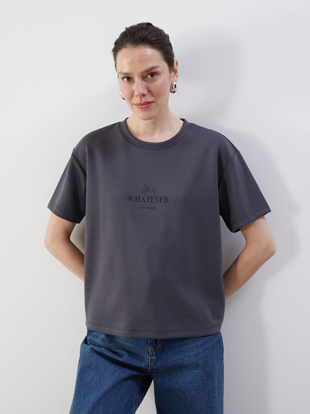 Crew Neck Women's T-Shirt -S5KP48Z8-HEF