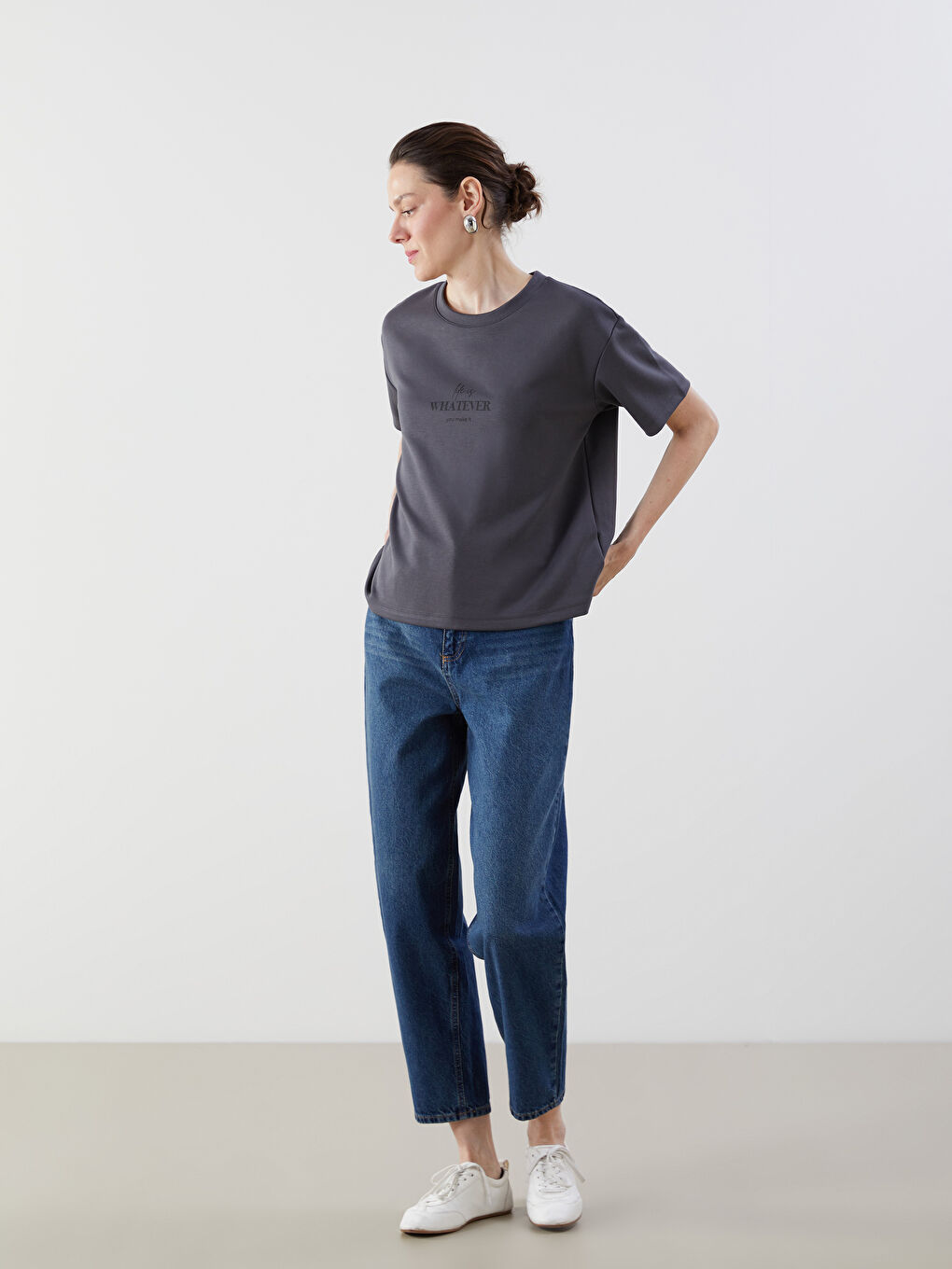 Crew Neck Women's T-Shirt -S5KP48Z8-HEF