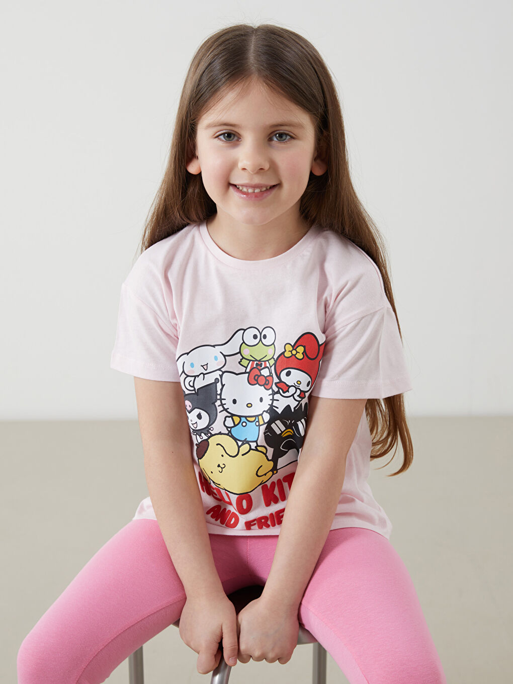 Hello Kitty Printed Girls' T-shirt -S5KQ02Z1-FSM