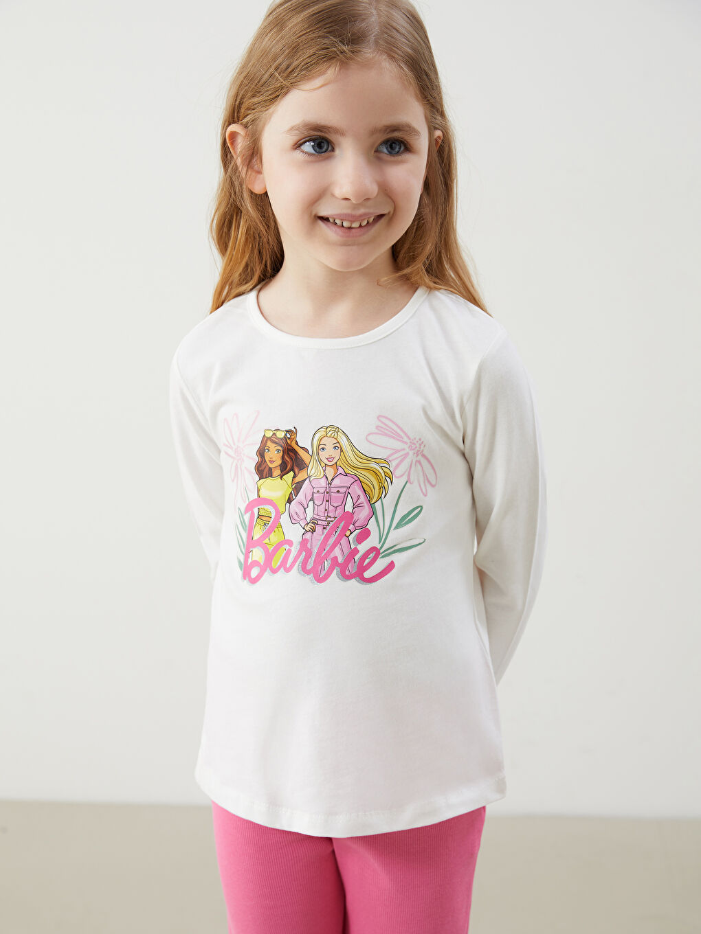 Barbie Printed Girl'S T-Shirt And Leggings Set (2 Pieces) -S5KQ07Z1-R9J