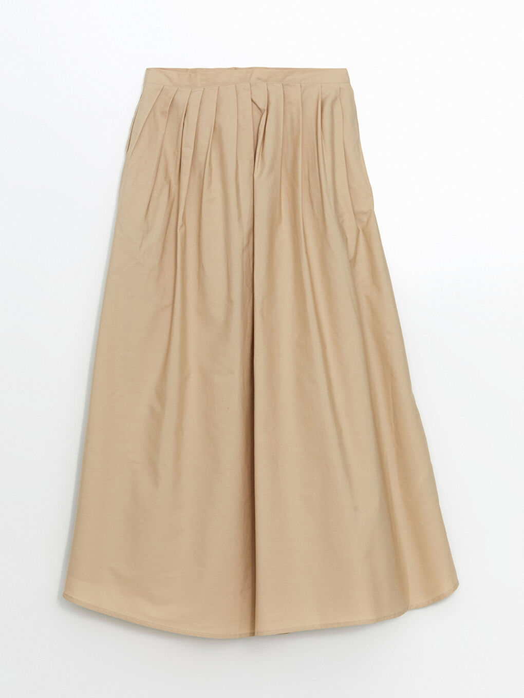 Elasticated Waist Satin Women's Pleated Skirt -S5KQ45Z8-FGP