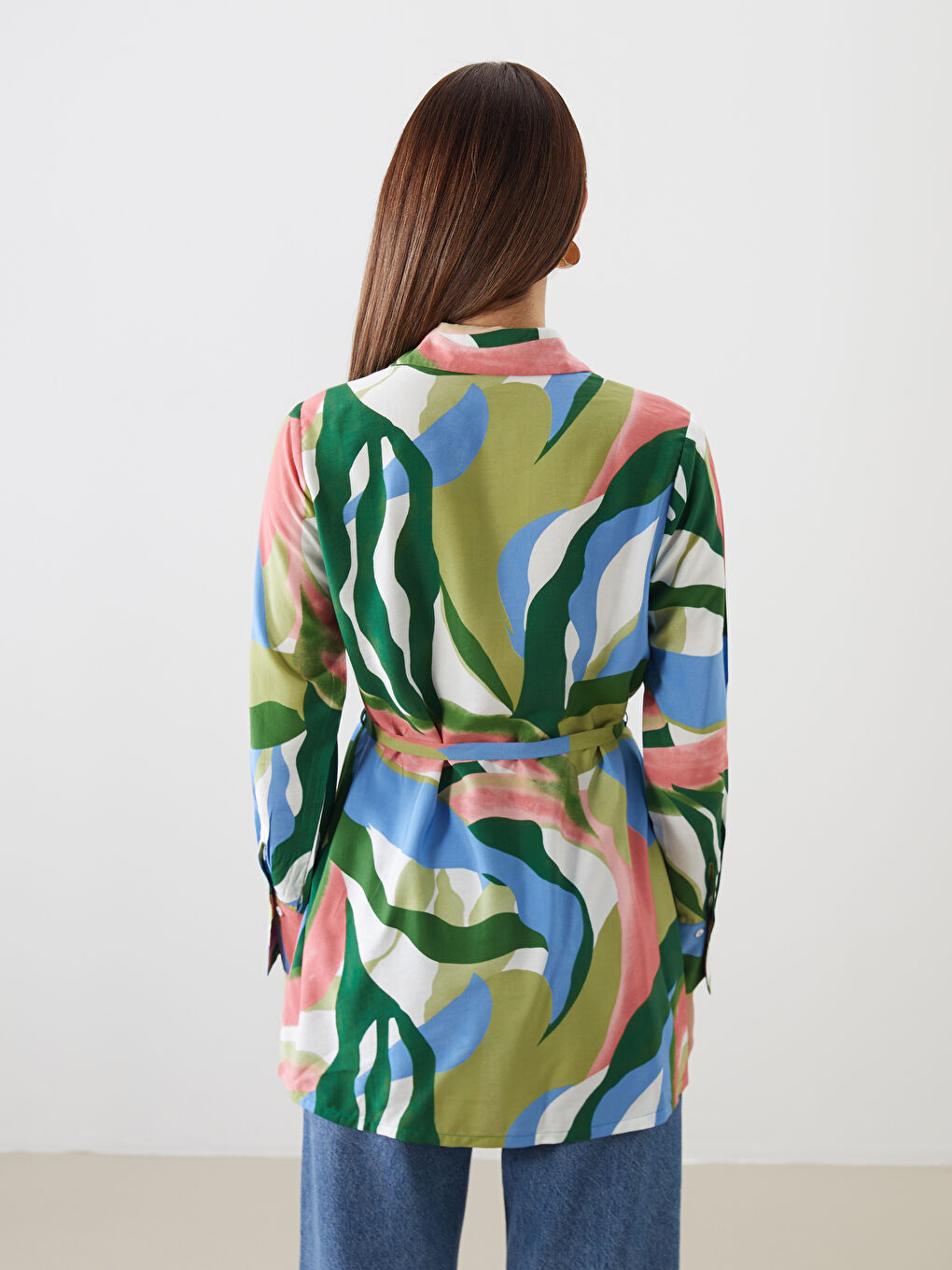 قميص تونيك منقوش للسيدات-3