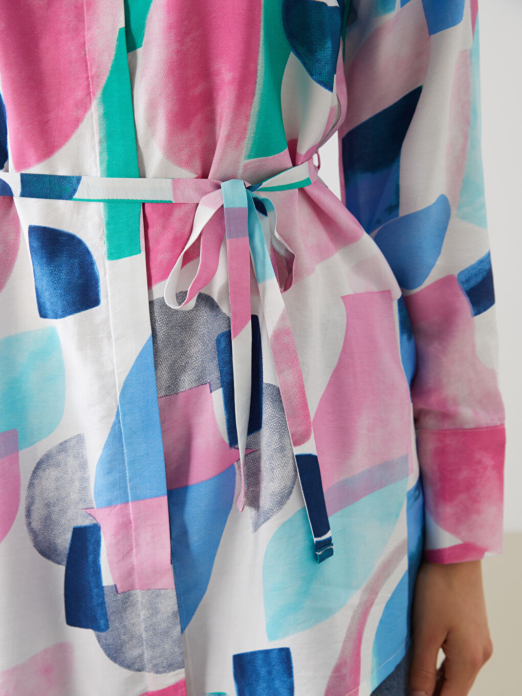 Patterned Women's Shirt Tunic-2