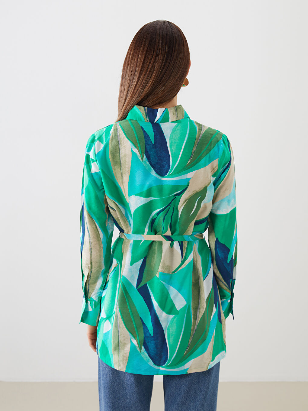 Patterned Women's Shirt Tunic-3