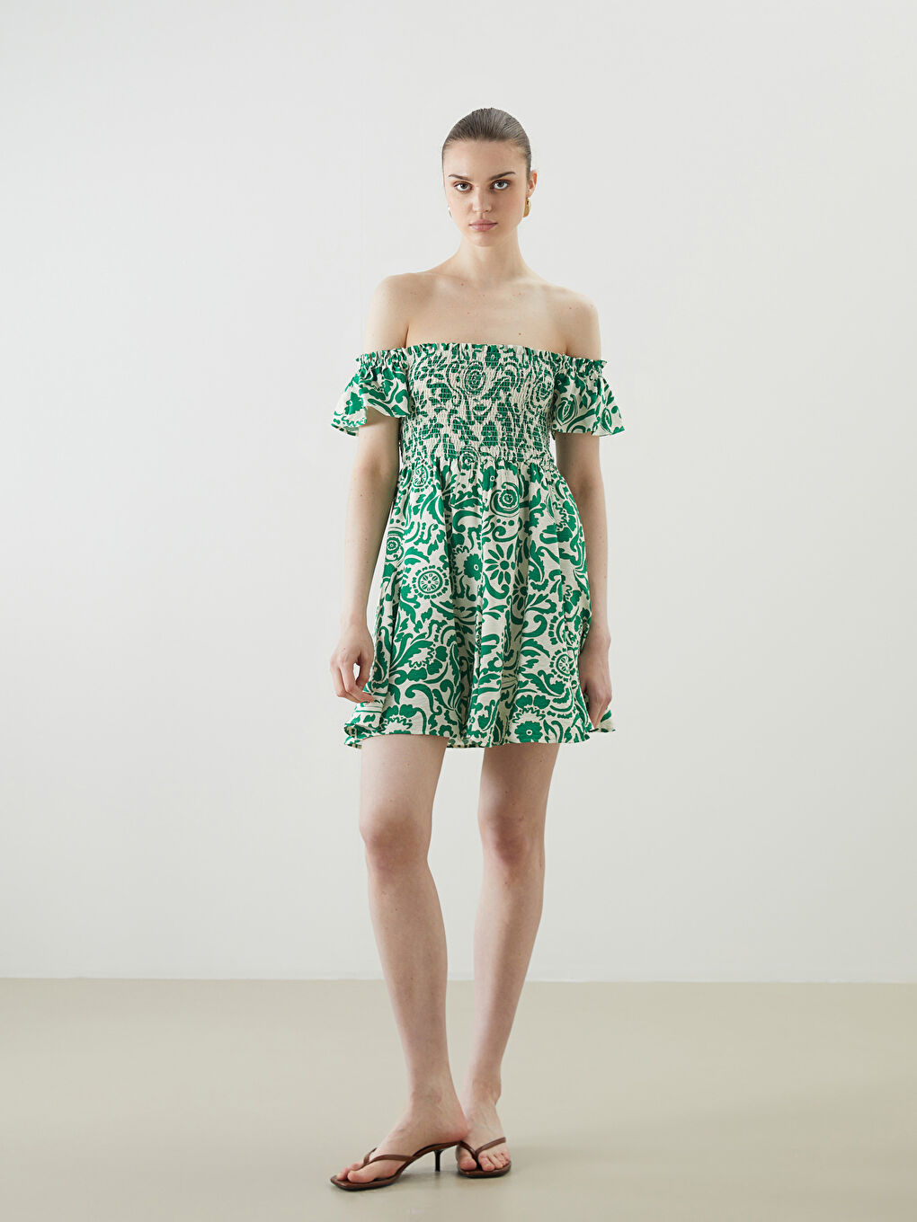 Slash Neck Women's Dress -S5KQ91Z8-LRR