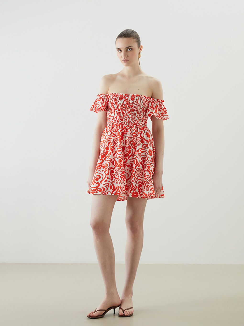 Slash Neck Women's Dress -S5KQ91Z8-LTQ