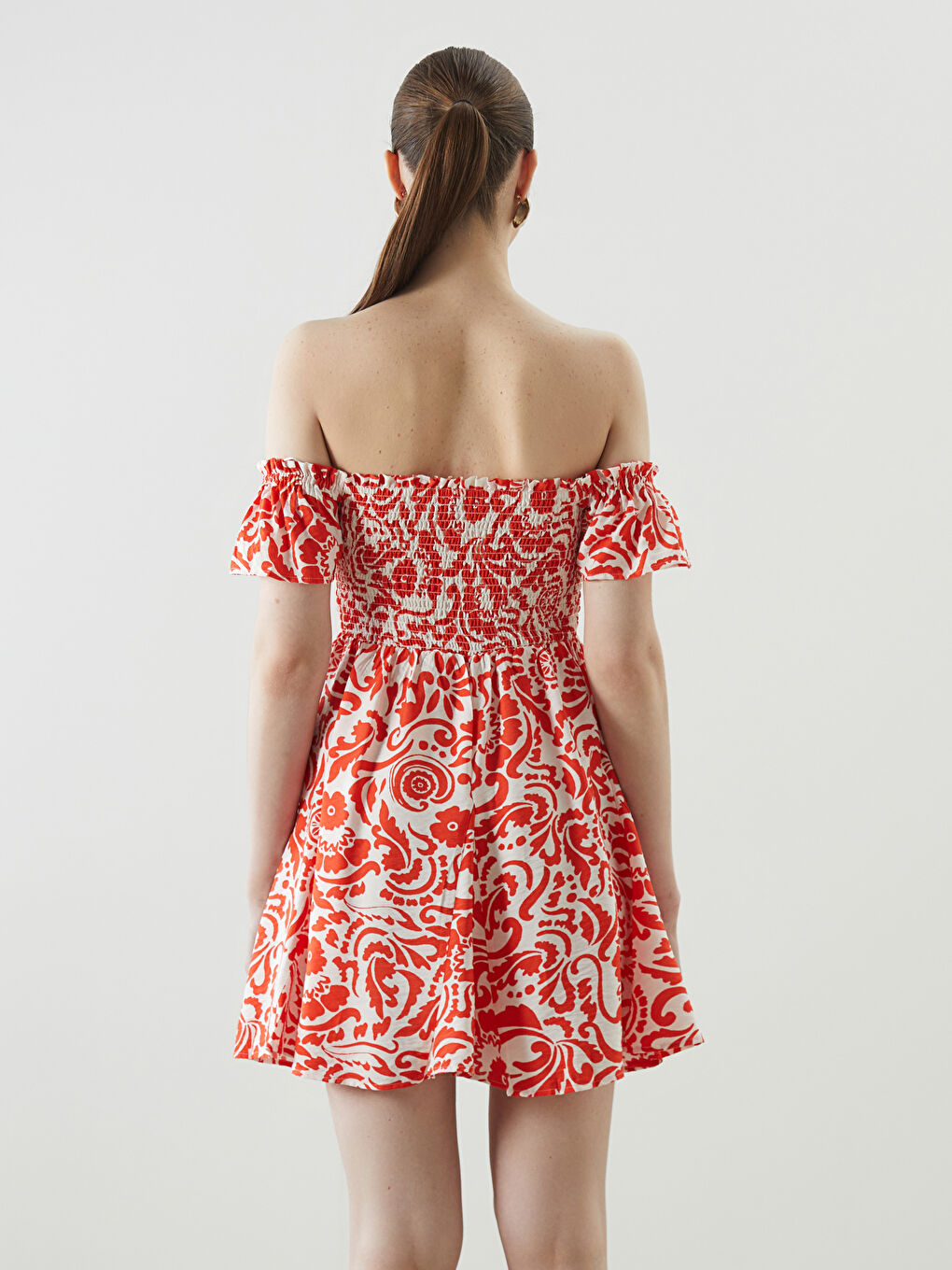 Slash Neck Women's Dress -S5KQ91Z8-LTQ