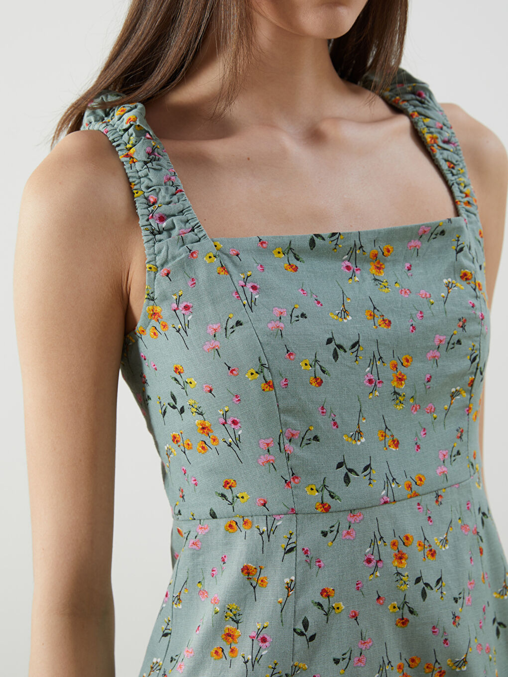 LCW Vision Woman GREEN Dress -S5KQ92Z8-LRR