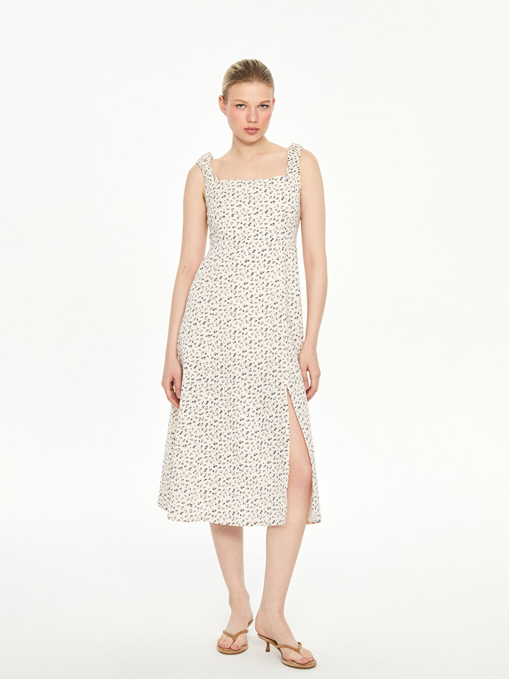LCW Vision Woman GREY Dress -S5KQ92Z8-QYF
