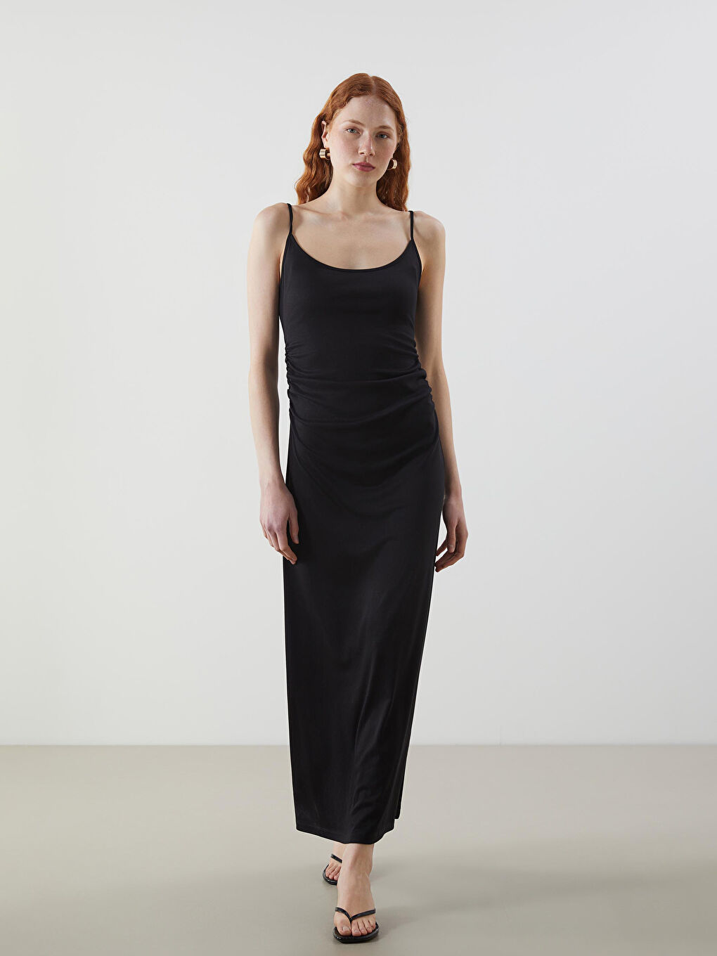 LCW Vision Woman BLACK Dress -S5KQ93Z8-CVL