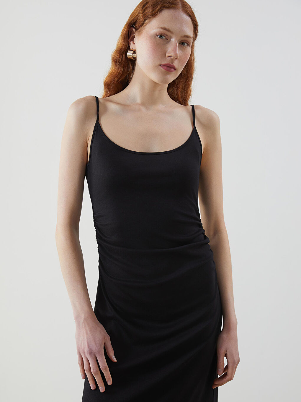 LCW Vision Woman BLACK Dress -S5KQ93Z8-CVL