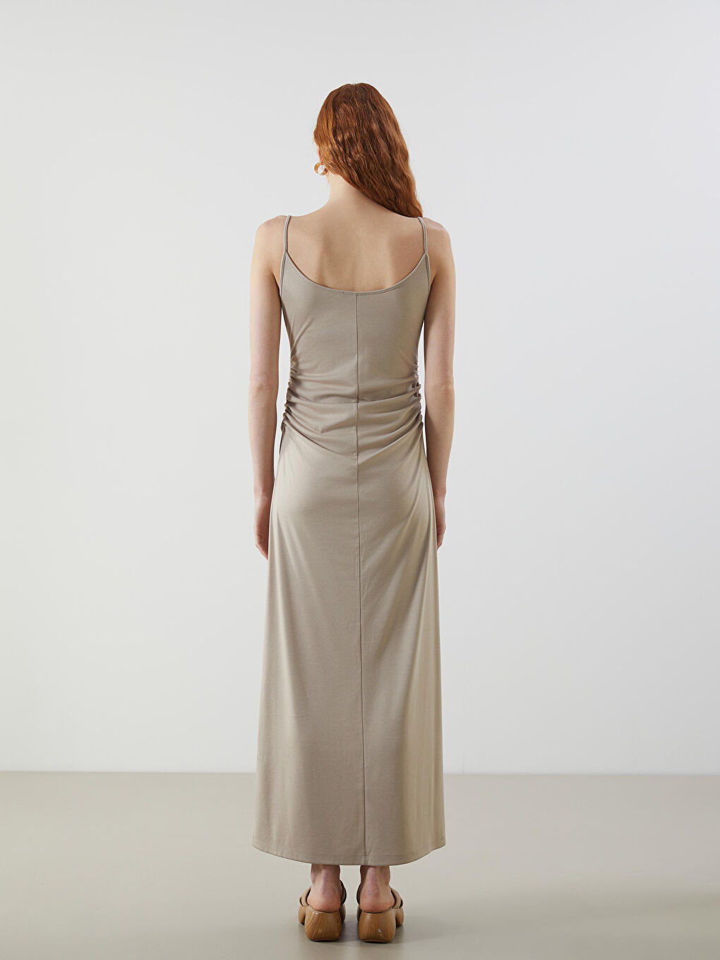 LCW Vision Woman BEIGE Dress -S5KQ93Z8-KVB