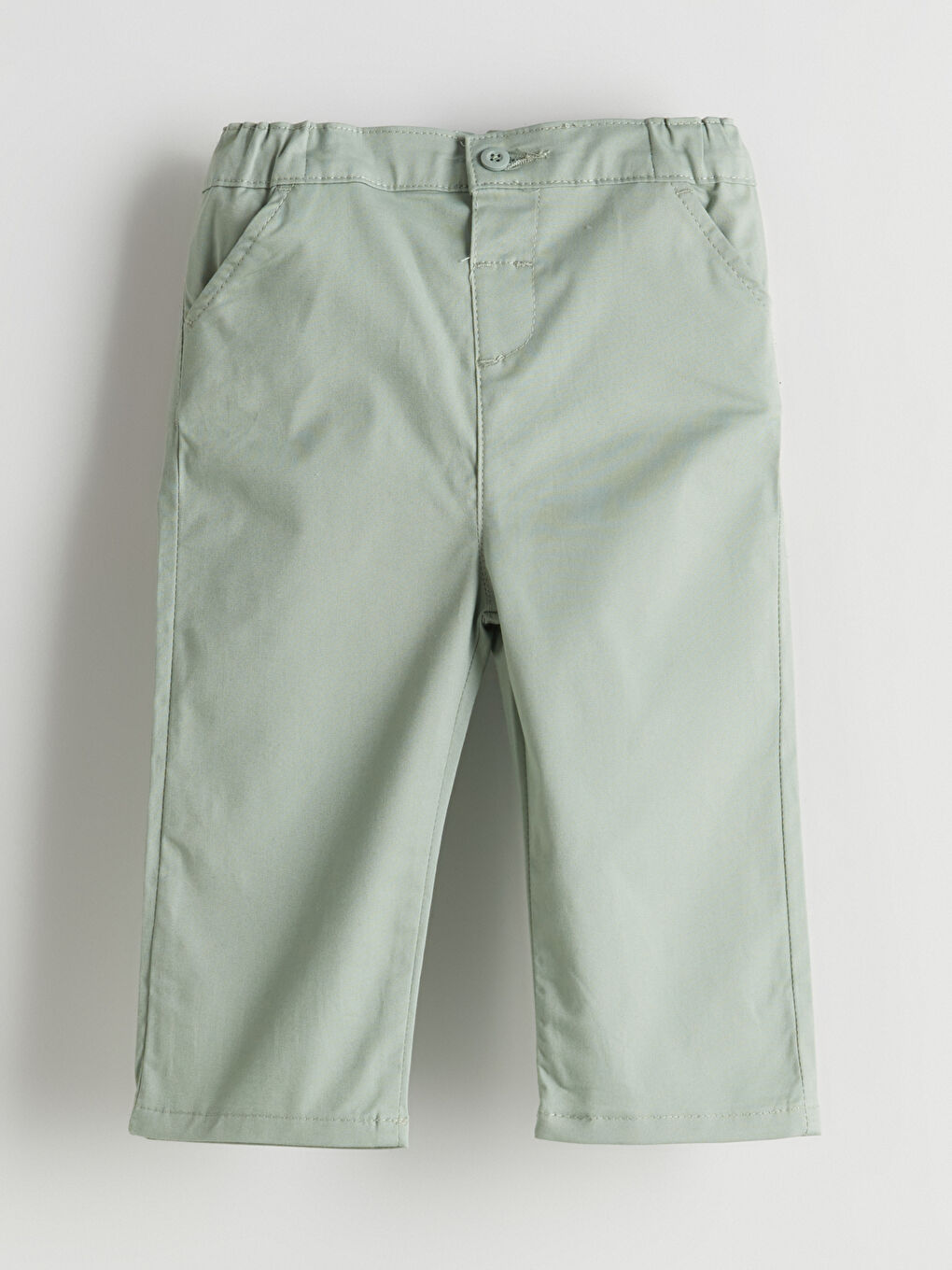 Yeşil Beli Lastikli Erkek Bebek Pantolon-1