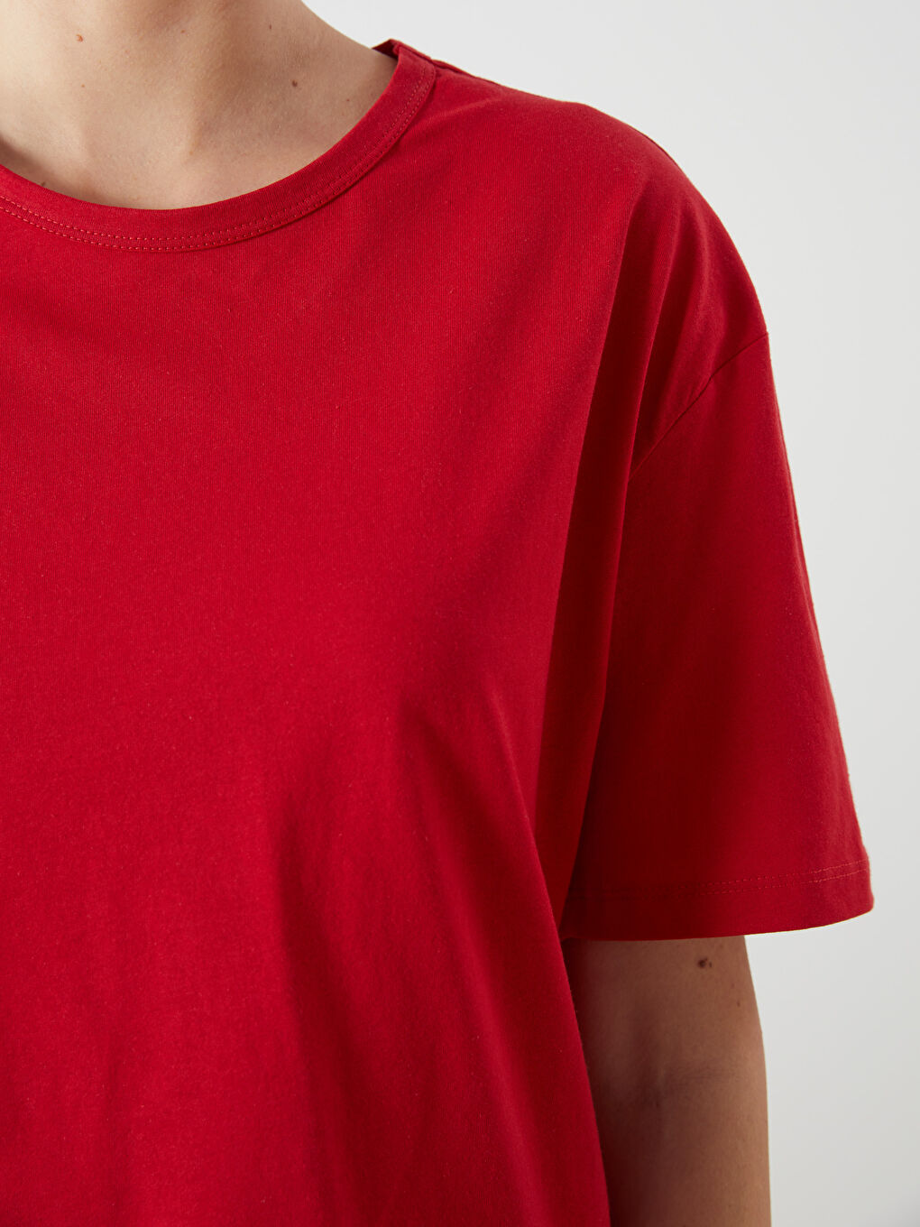 round neck oversize women's t-shirt -S5KR16Z8-R3R