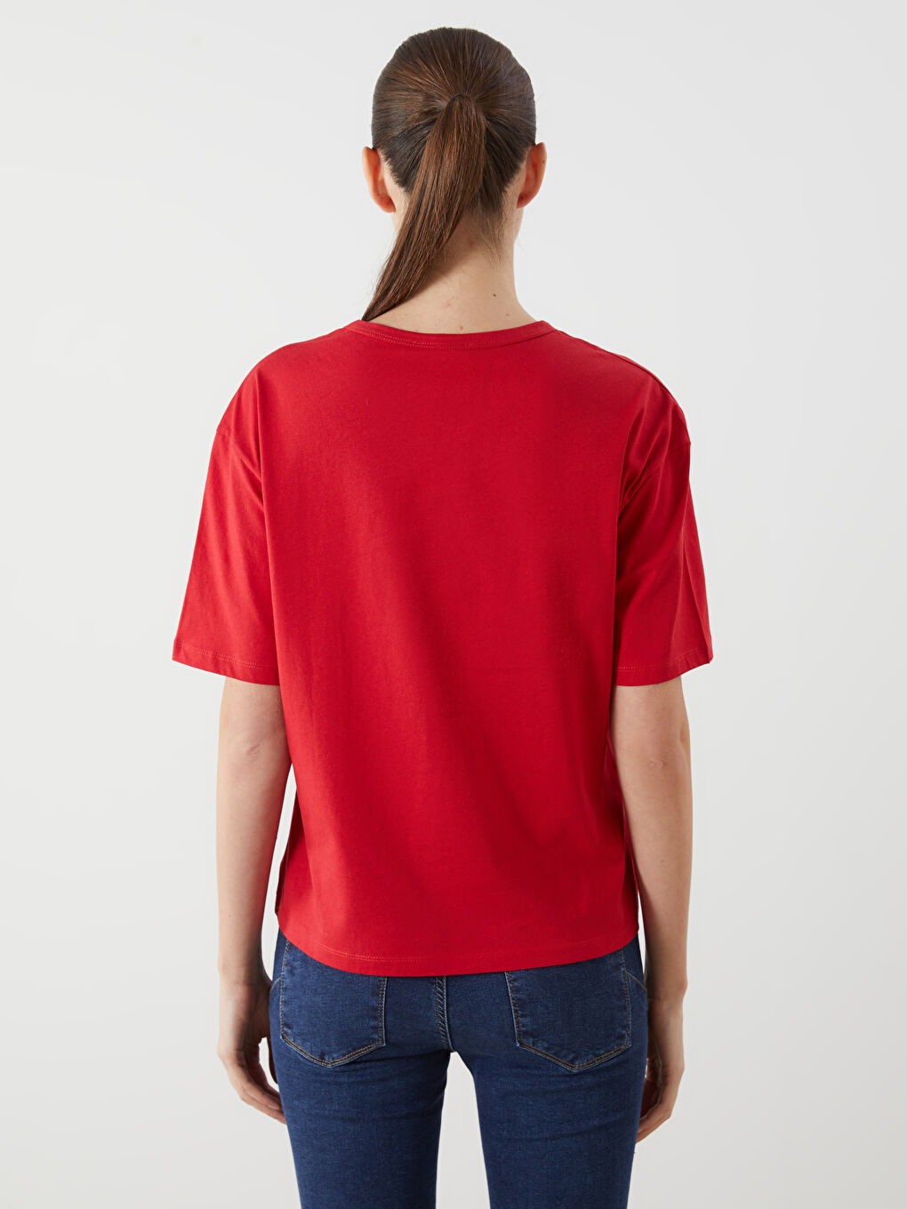 round neck oversize women's t-shirt -S5KR16Z8-R3R