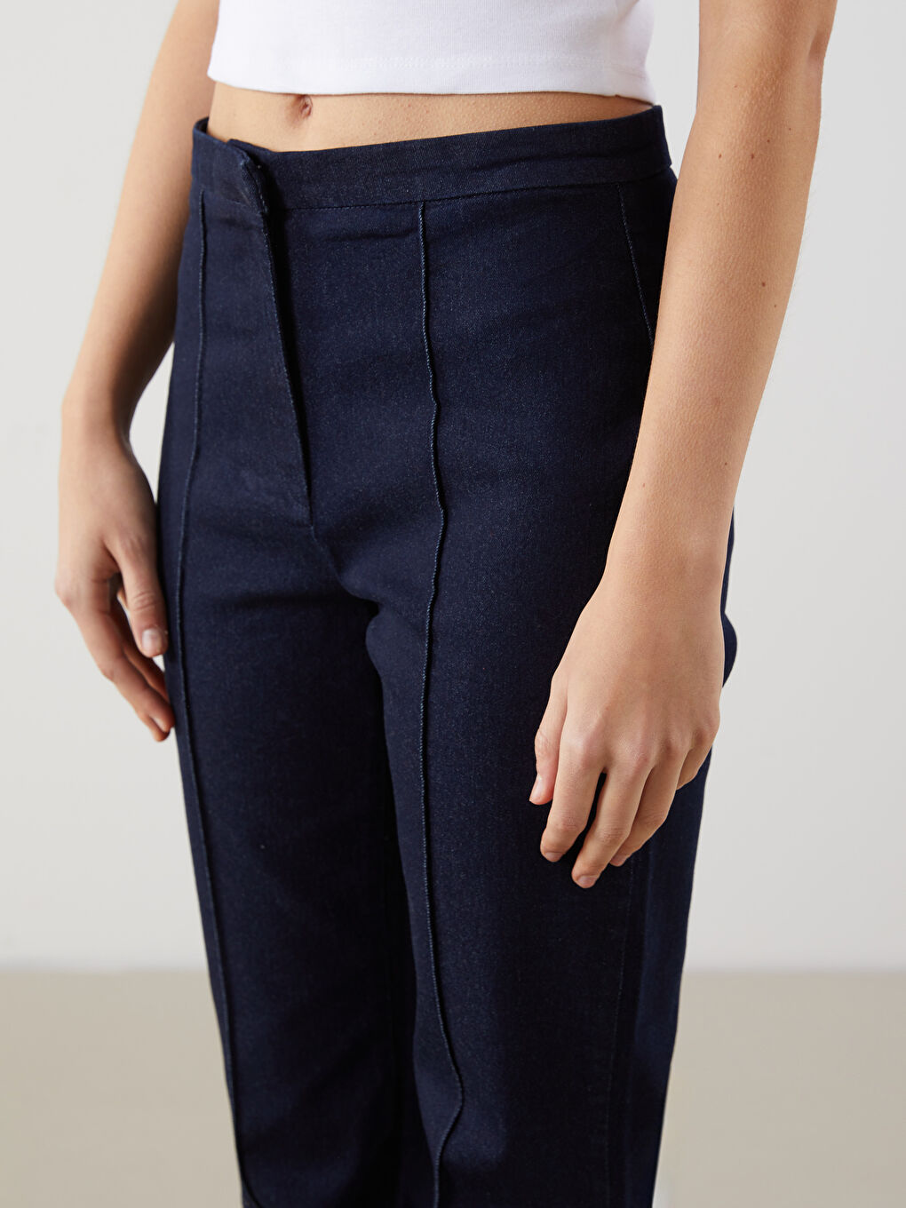 Slim Fit Flared Women'S Pants -S5KR18Z8-DEZ