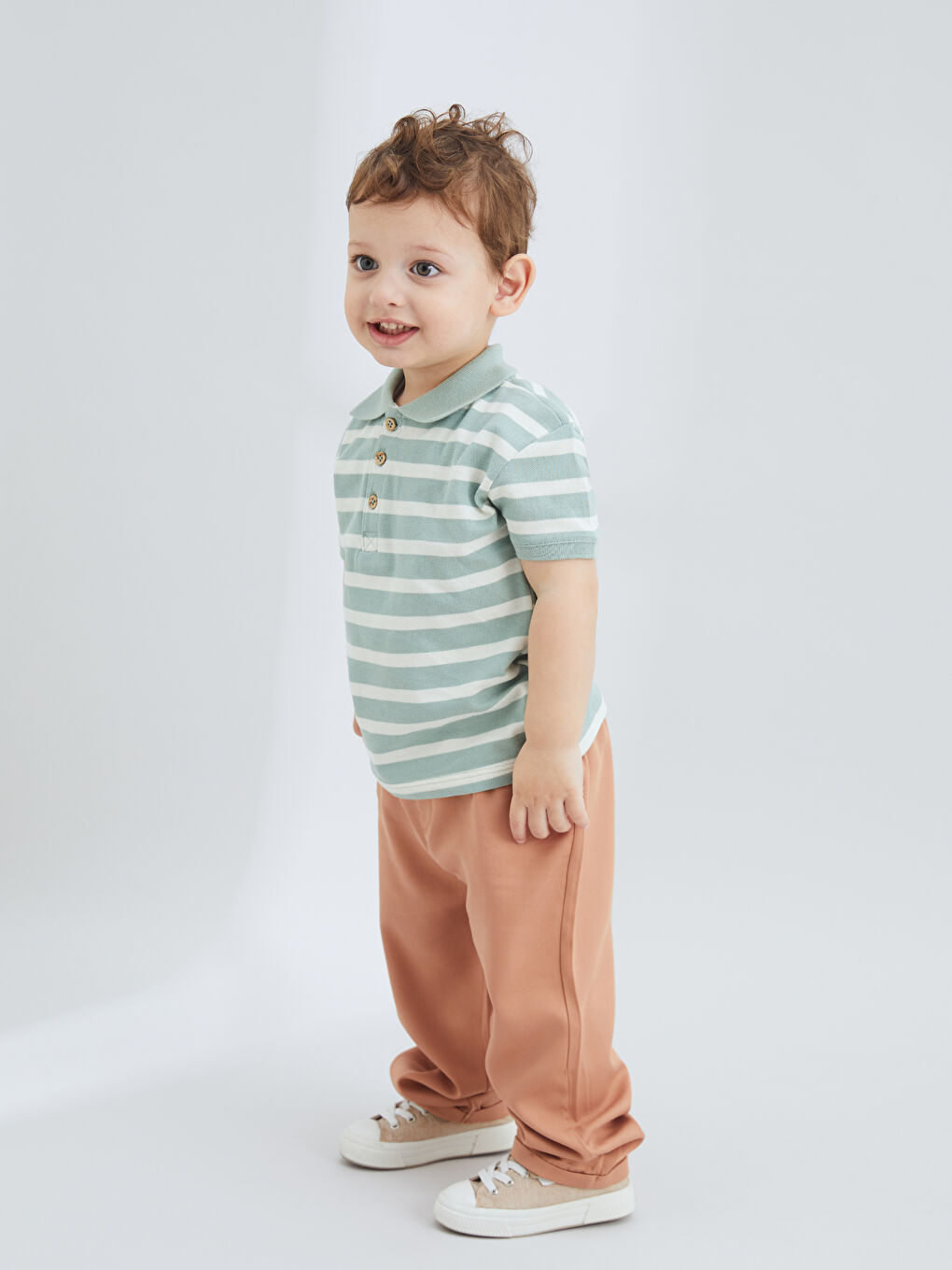 Polo Neck Baby Boys' T-Shirt and Trousers 2 Pack -S5KR24Z1-LFM