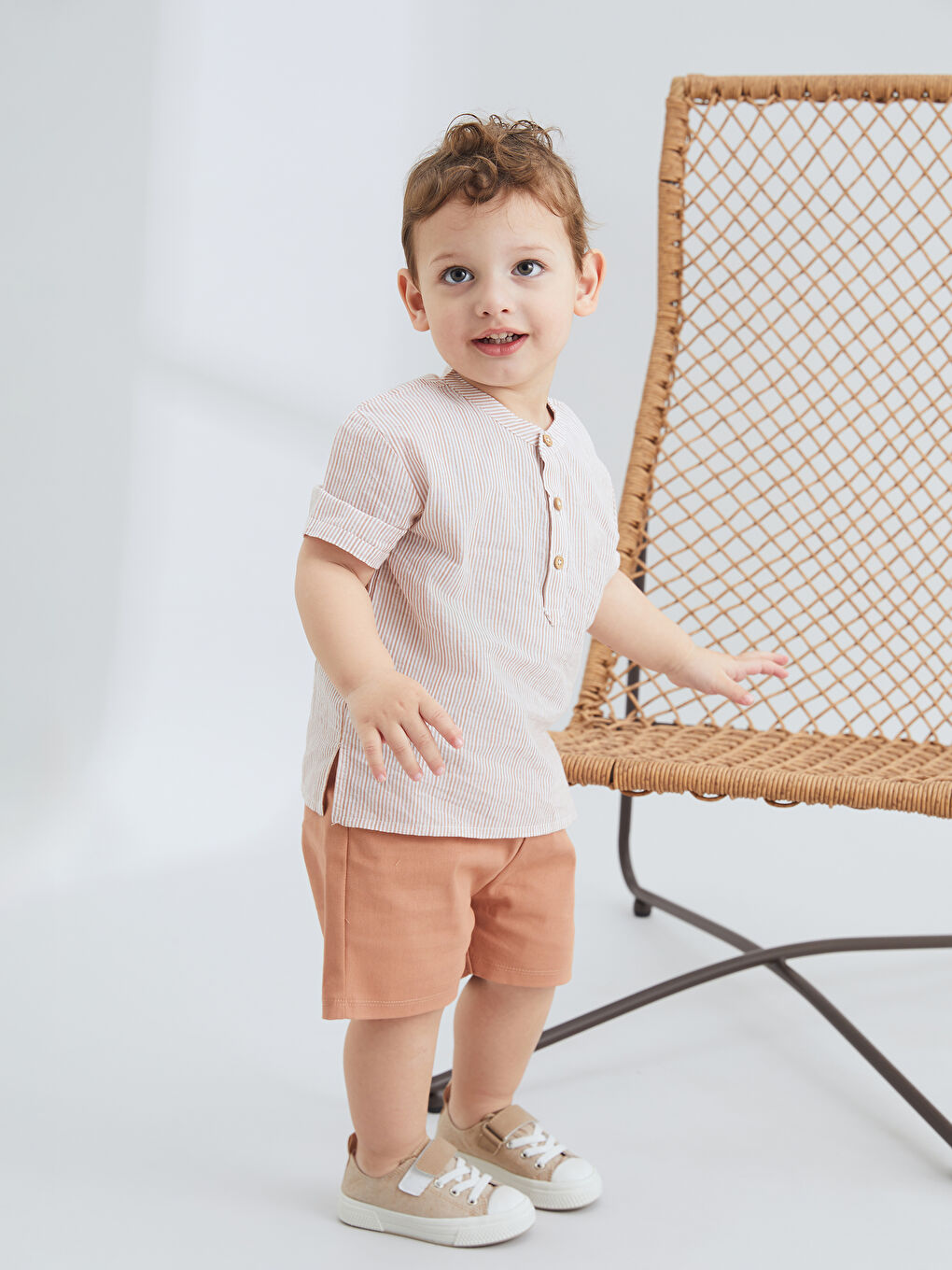 Striped Baby Boys' Shirt and Shorts 2 Pack -S5KR34Z1-LFD