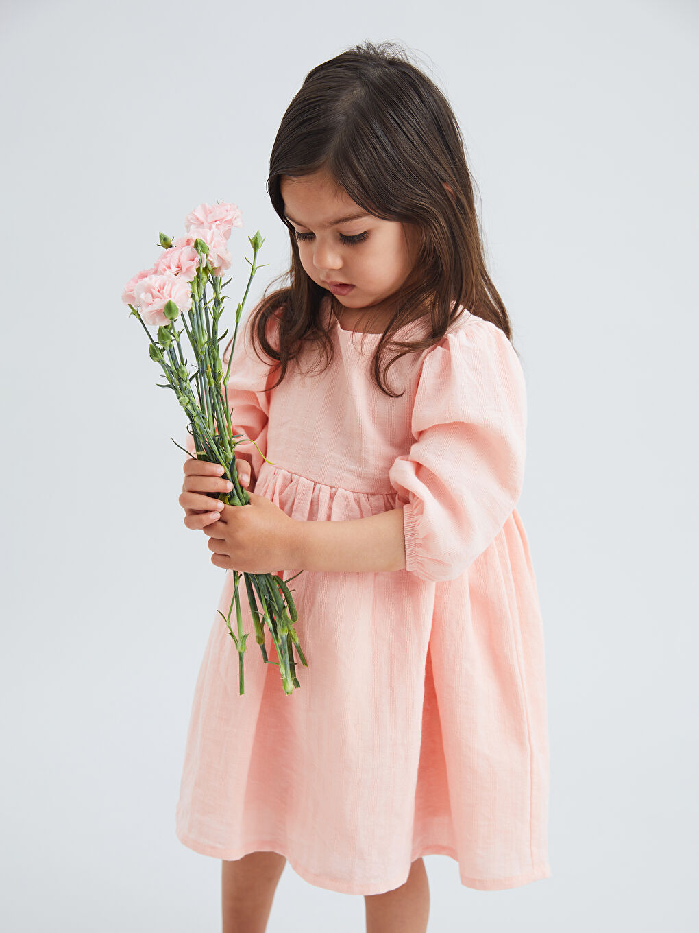 Crew Neck Basic Baby Girls' Dress -S5KR47Z1-FXB