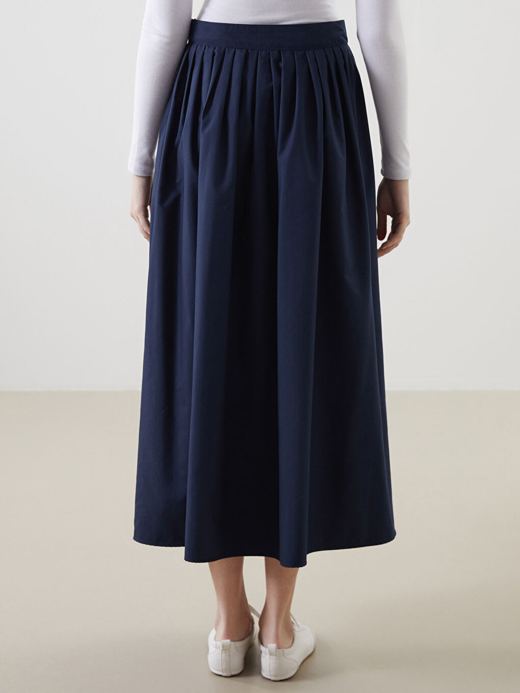 LCW Modest Lacivert Loose Fit Kadın Kloş Etek - 3