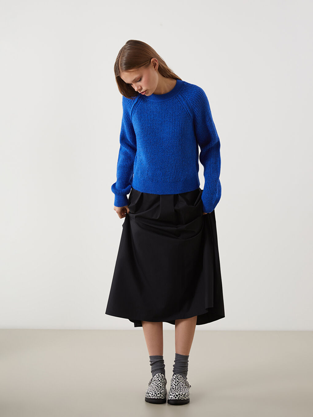 Karışık Puantiye Desenli Kadın Ev Terliği-1